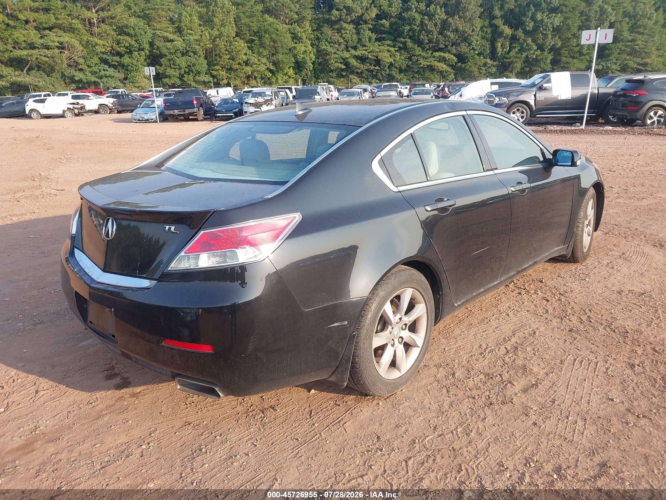 2013 Acura Tl 3.5 Черный vin: 19UUA8F58DA015217