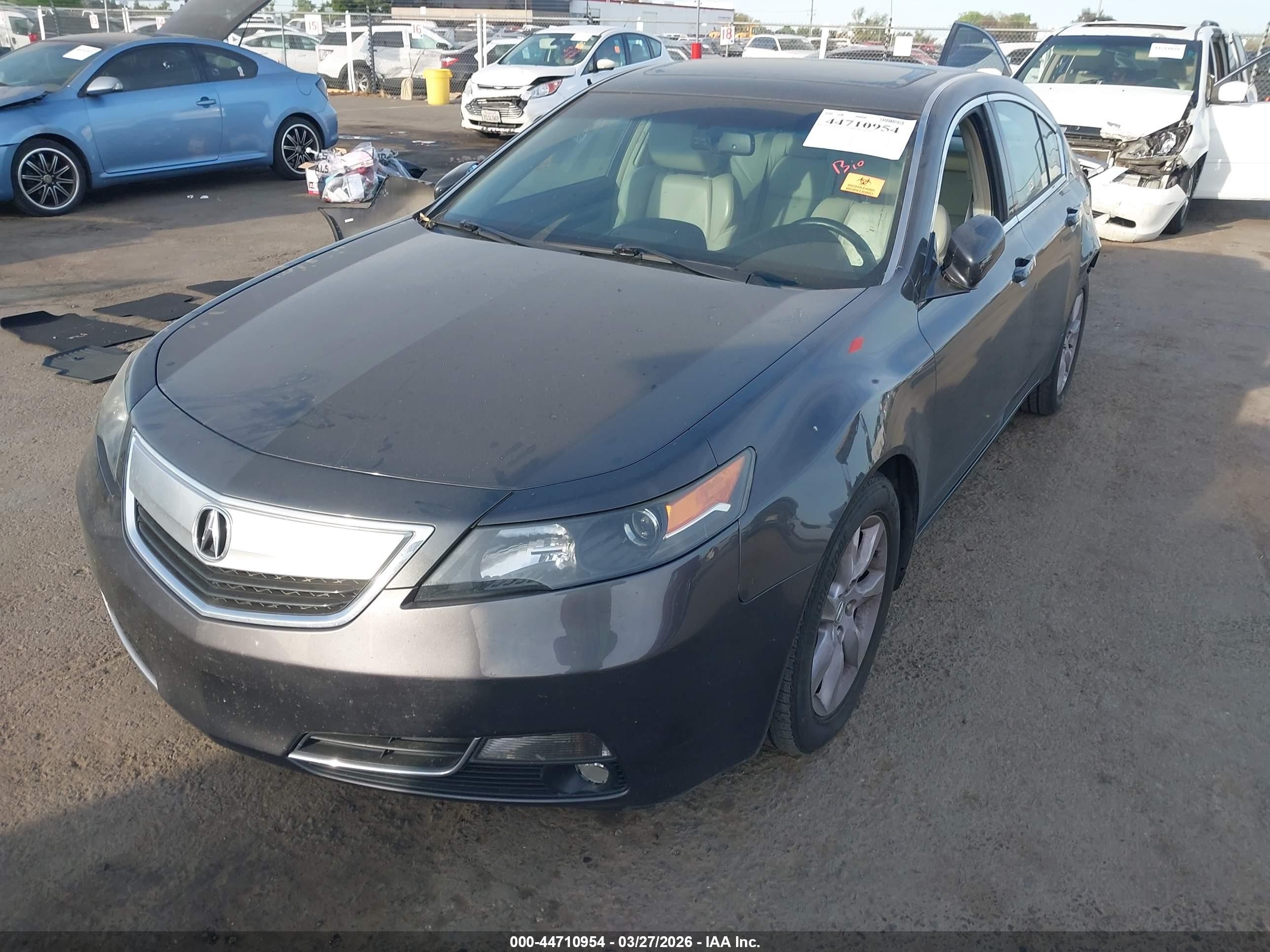2013 Acura Tl 3.5 Gray vin: 19UUA8F58DA015511