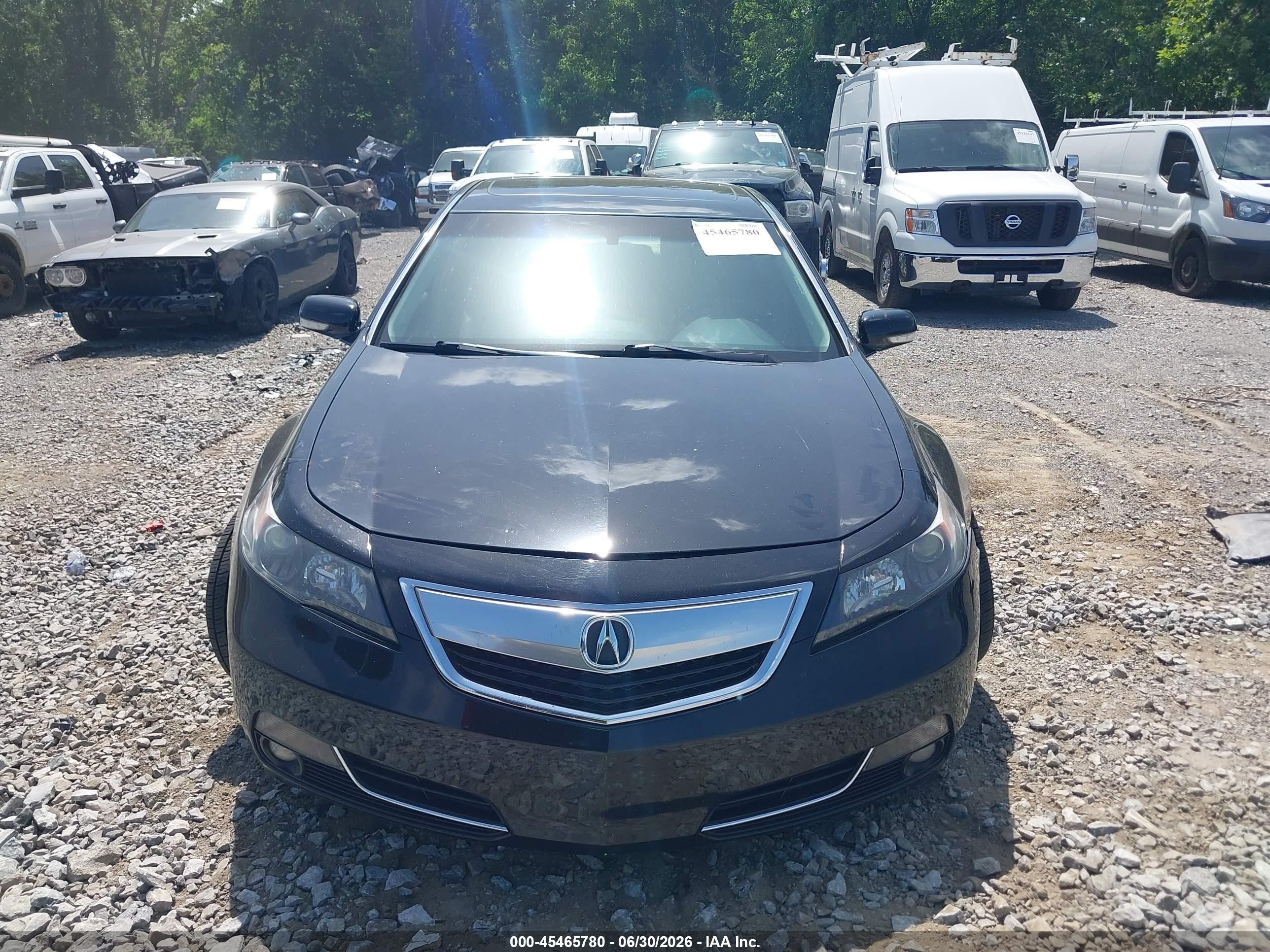 2013 Acura Tl 3.5 Black vin: 19UUA8F58DA015721