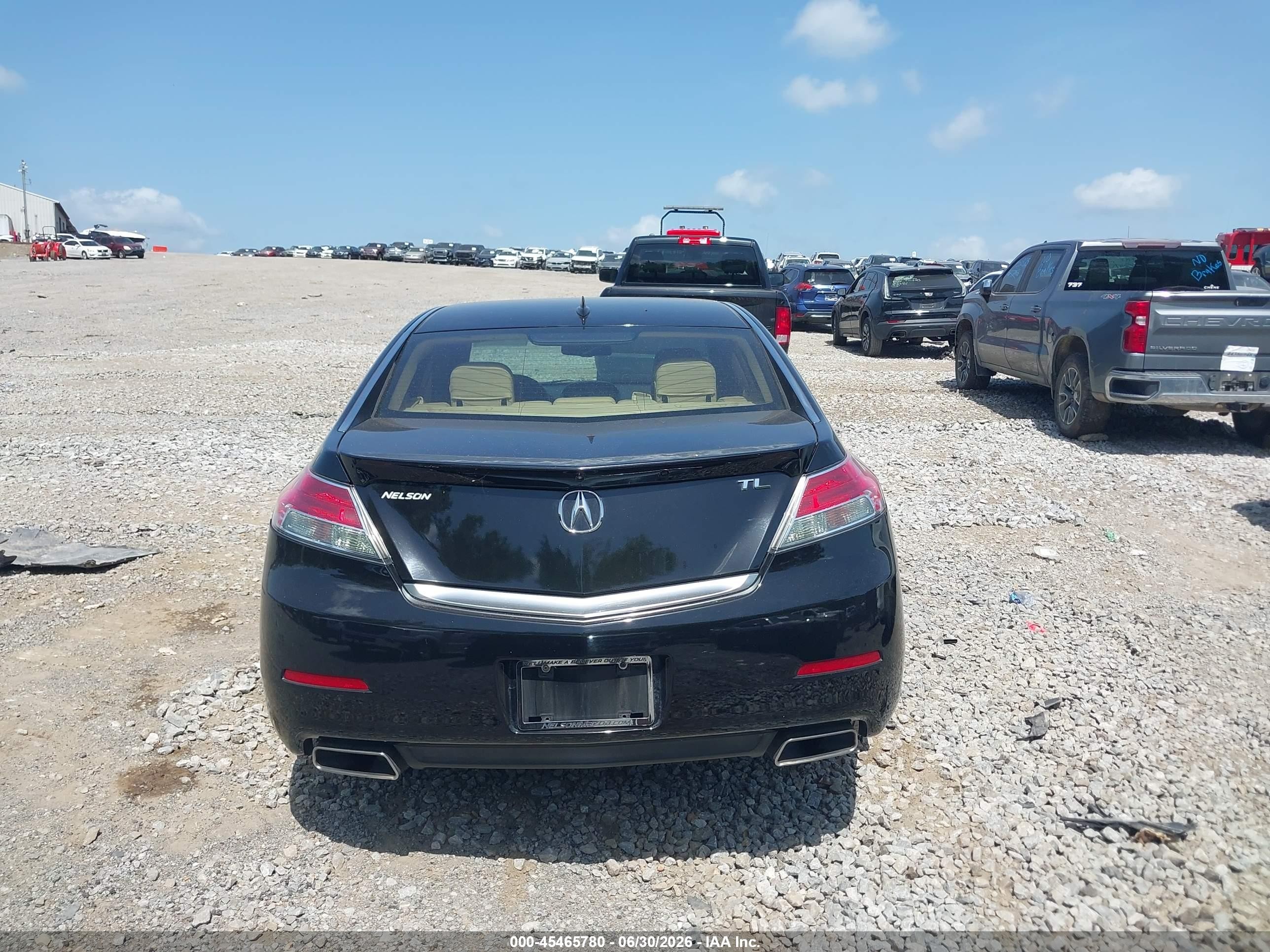 2013 Acura Tl 3.5 Black vin: 19UUA8F58DA015721