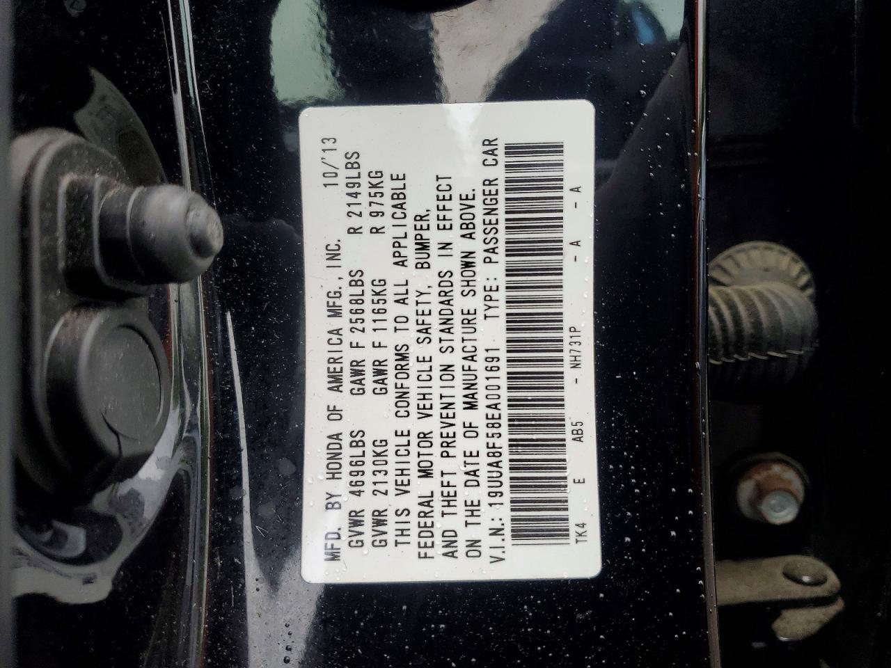 2014 Acura Tl Tech Black vin: 19UUA8F58EA001691