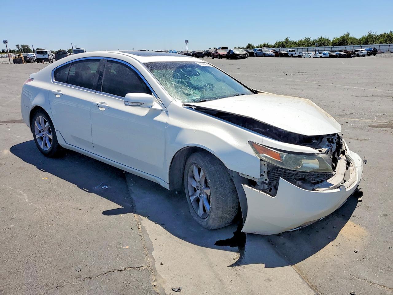 2014 Acura Tl Tech White vin: 19UUA8F58EA002954