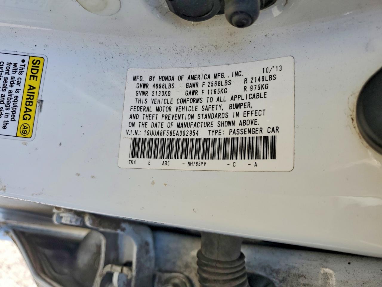 2014 Acura Tl Tech White vin: 19UUA8F58EA002954