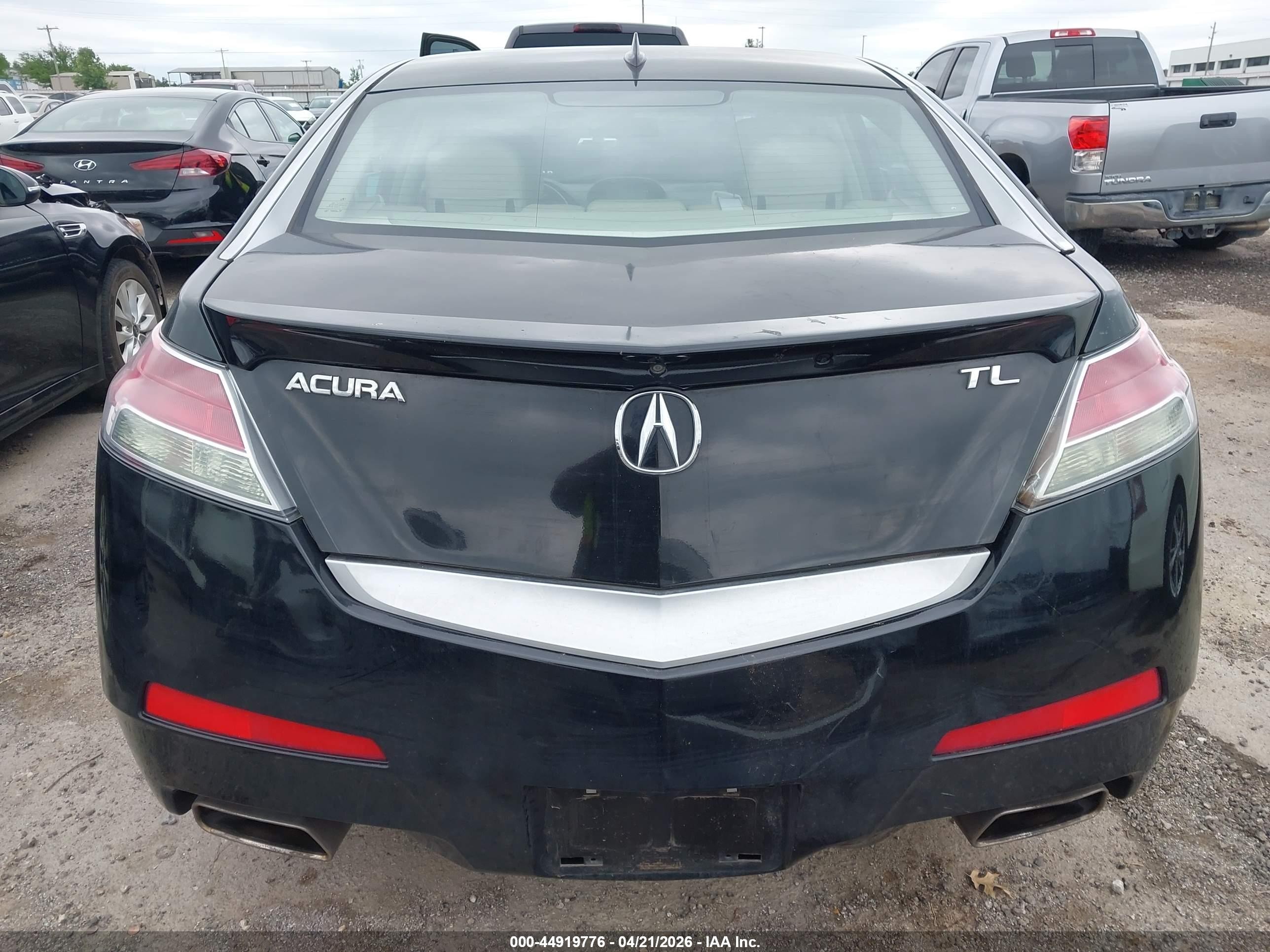 2010 Acura Tl 3.5 Black vin: 19UUA8F59AA000446