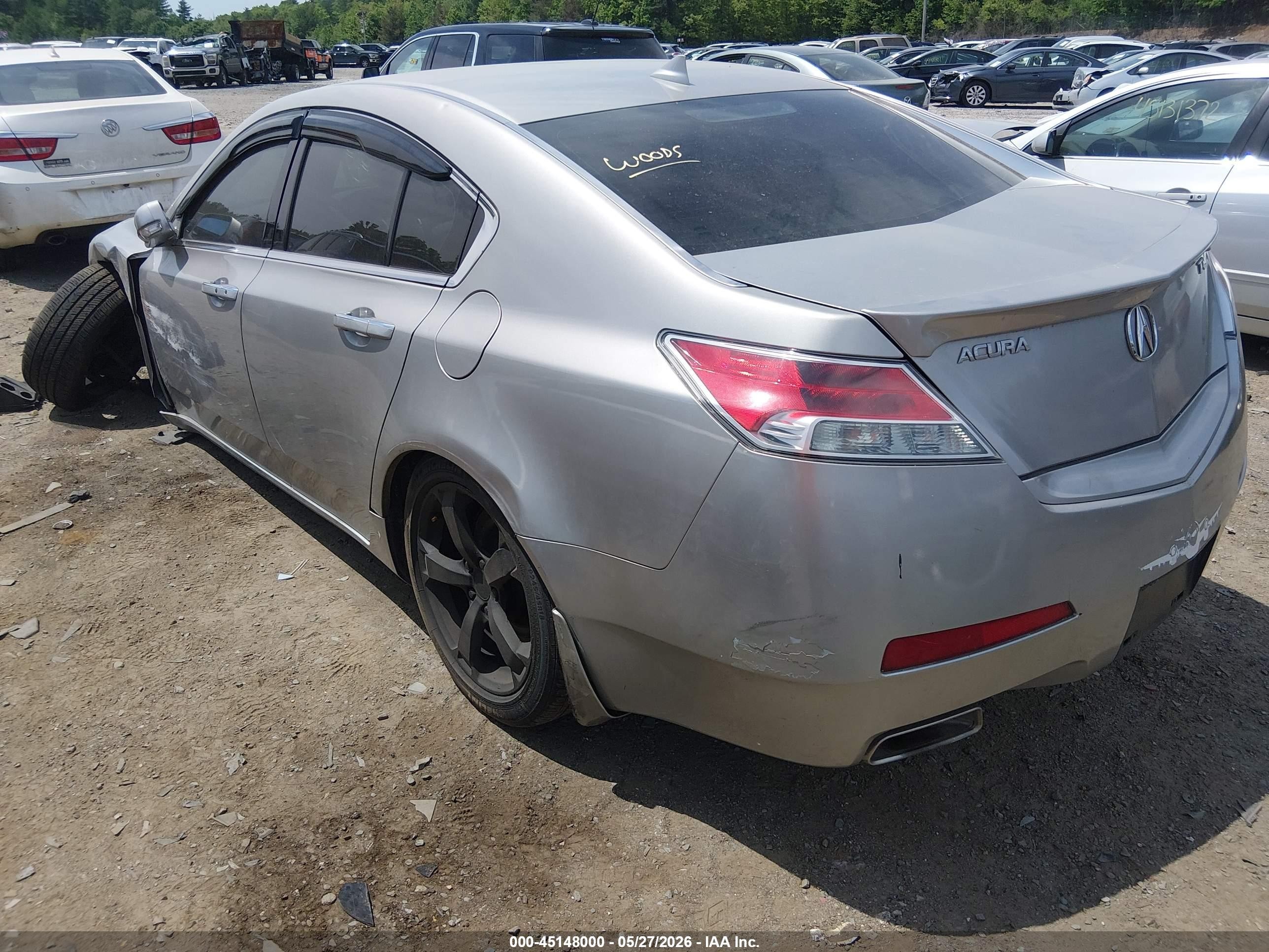 2010 Acura Tl 3.5 Gray vin: 19UUA8F59AA011916