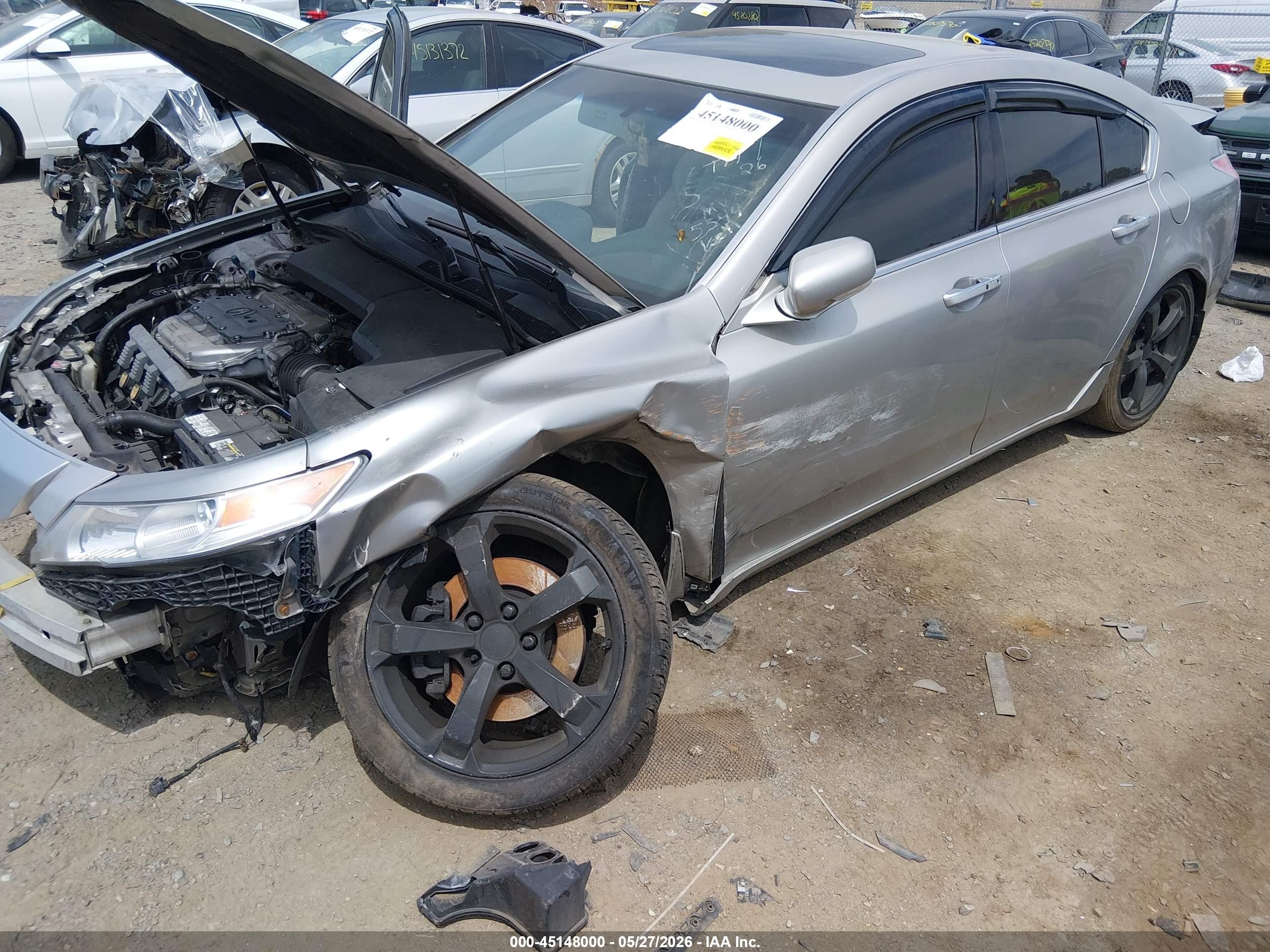 2010 Acura Tl 3.5 Gray vin: 19UUA8F59AA011916