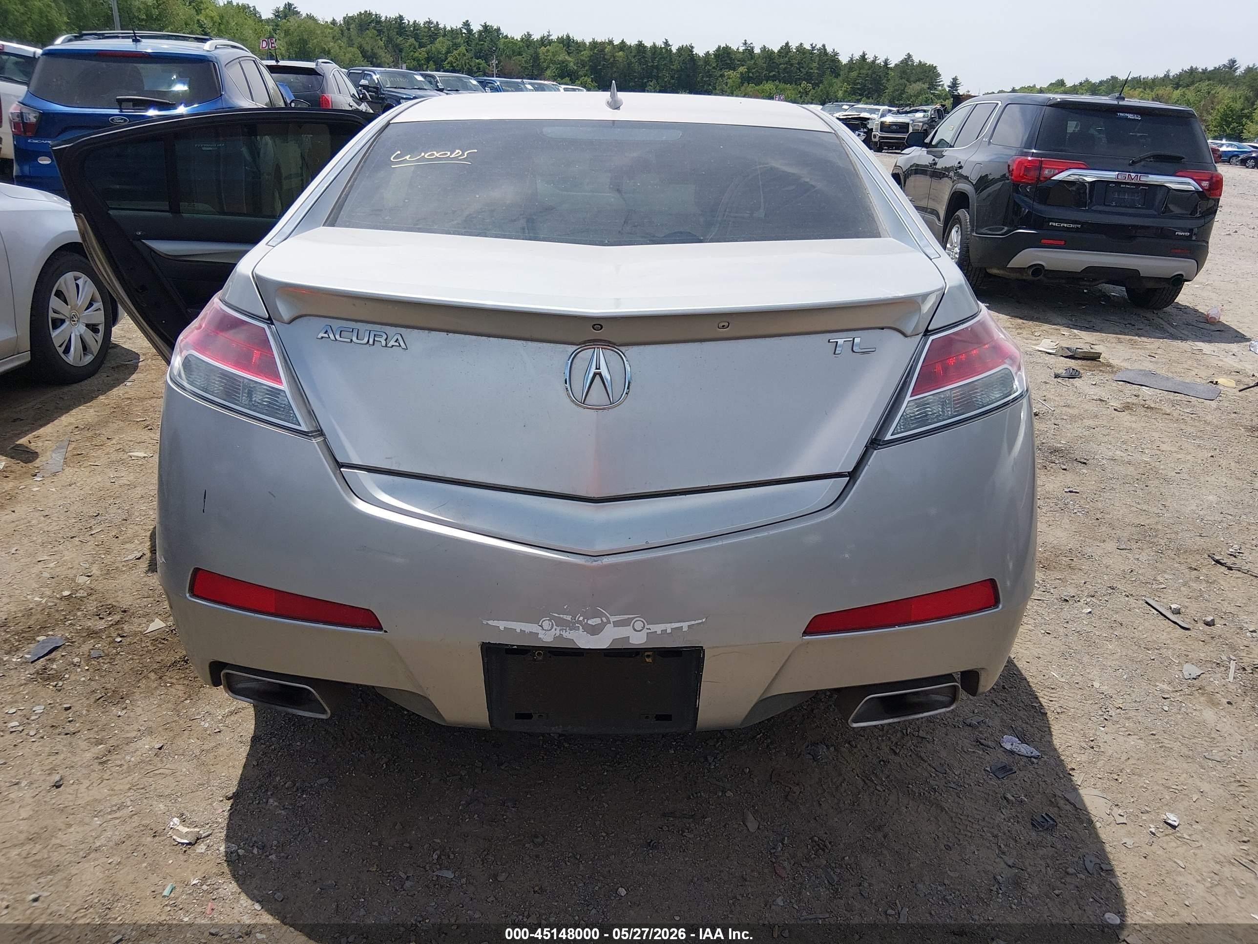 2010 Acura Tl 3.5 Gray vin: 19UUA8F59AA011916