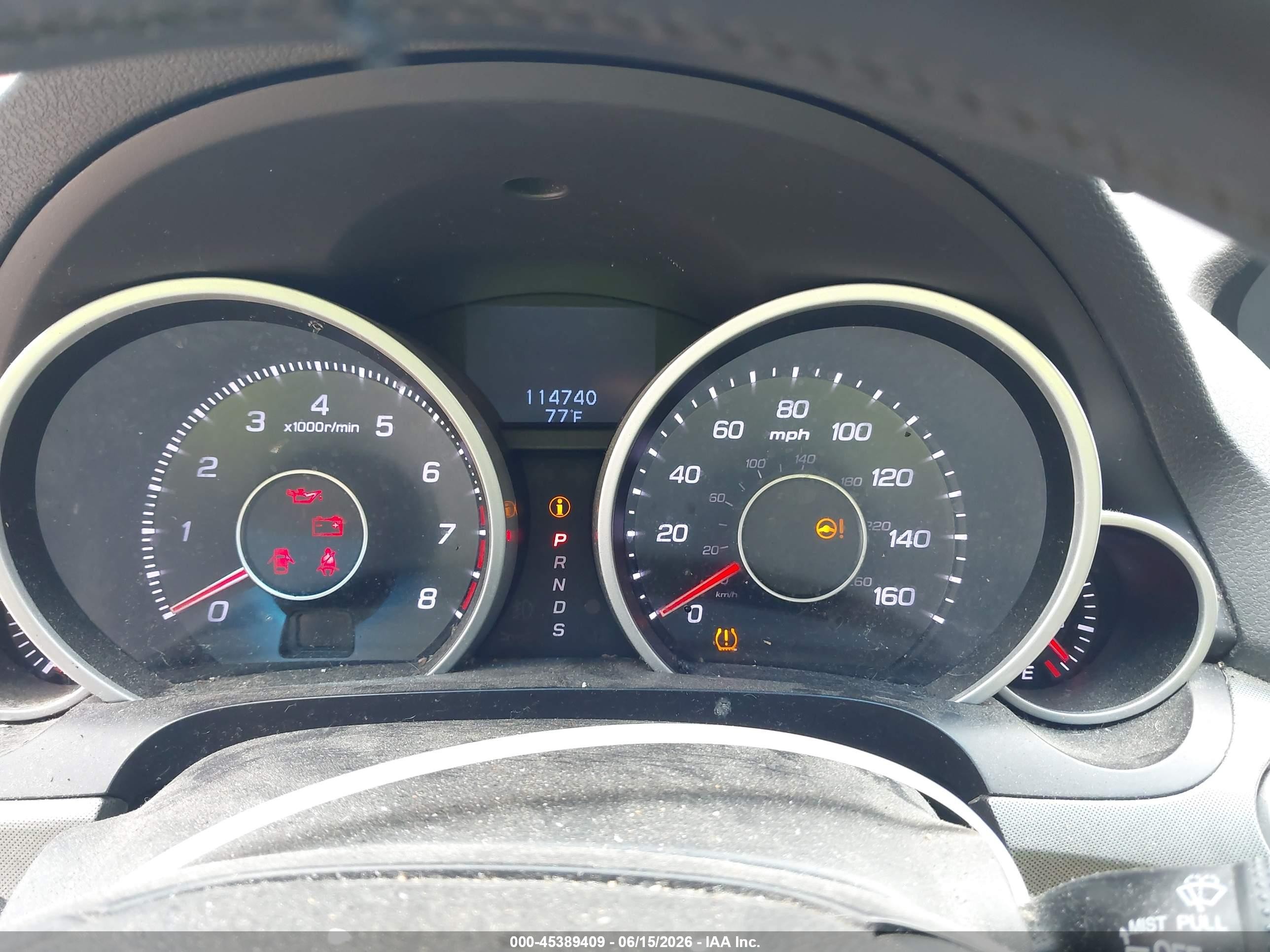 2011 Acura Tl 3.5 Серебряный vin: 19UUA8F59BA002876
