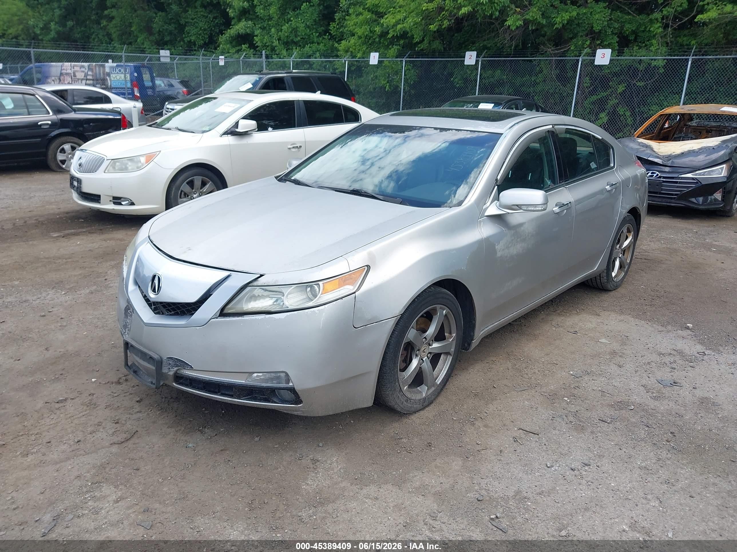 2011 Acura Tl 3.5 Серебряный vin: 19UUA8F59BA002876