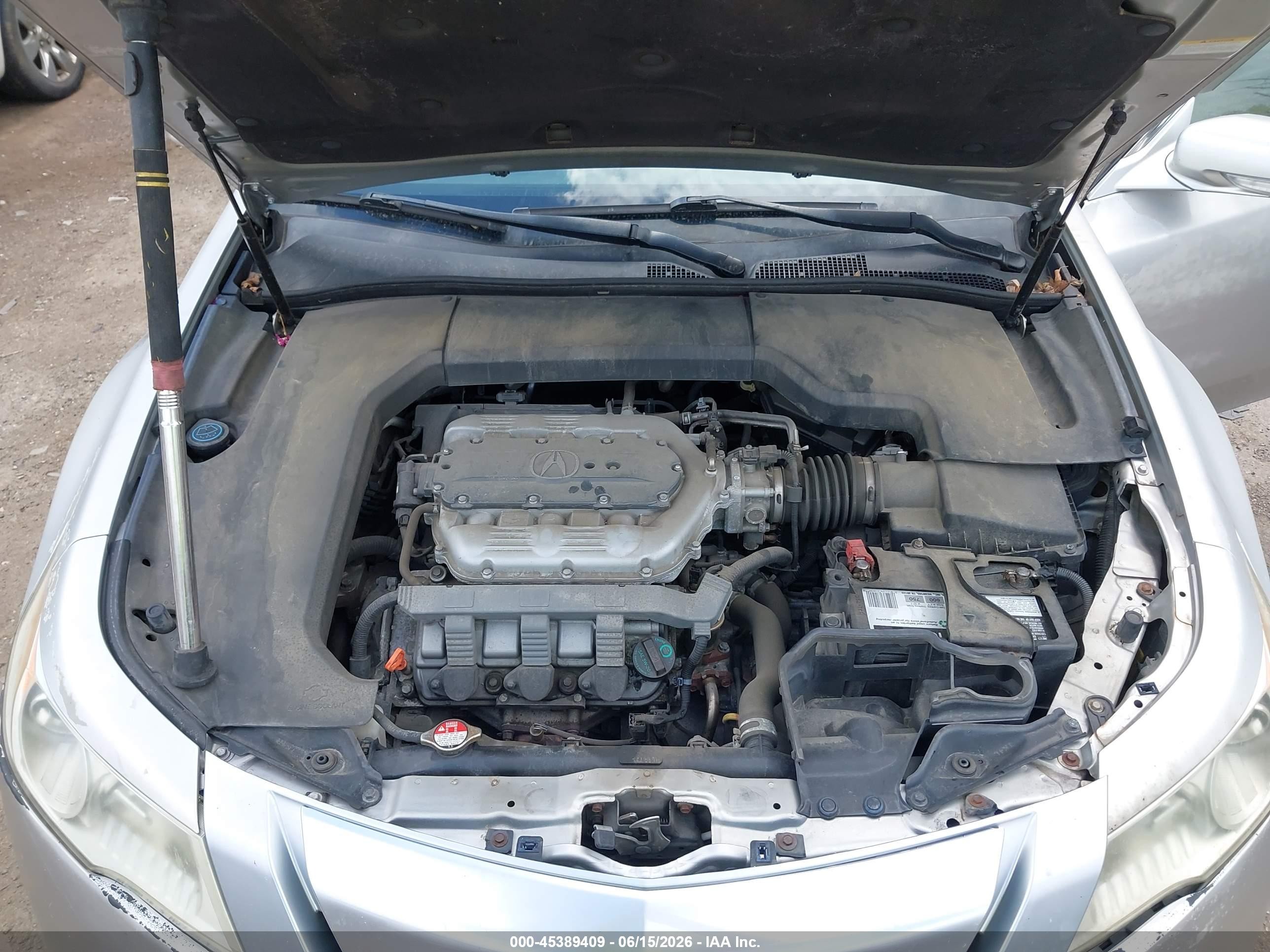 2011 Acura Tl 3.5 Серебряный vin: 19UUA8F59BA002876