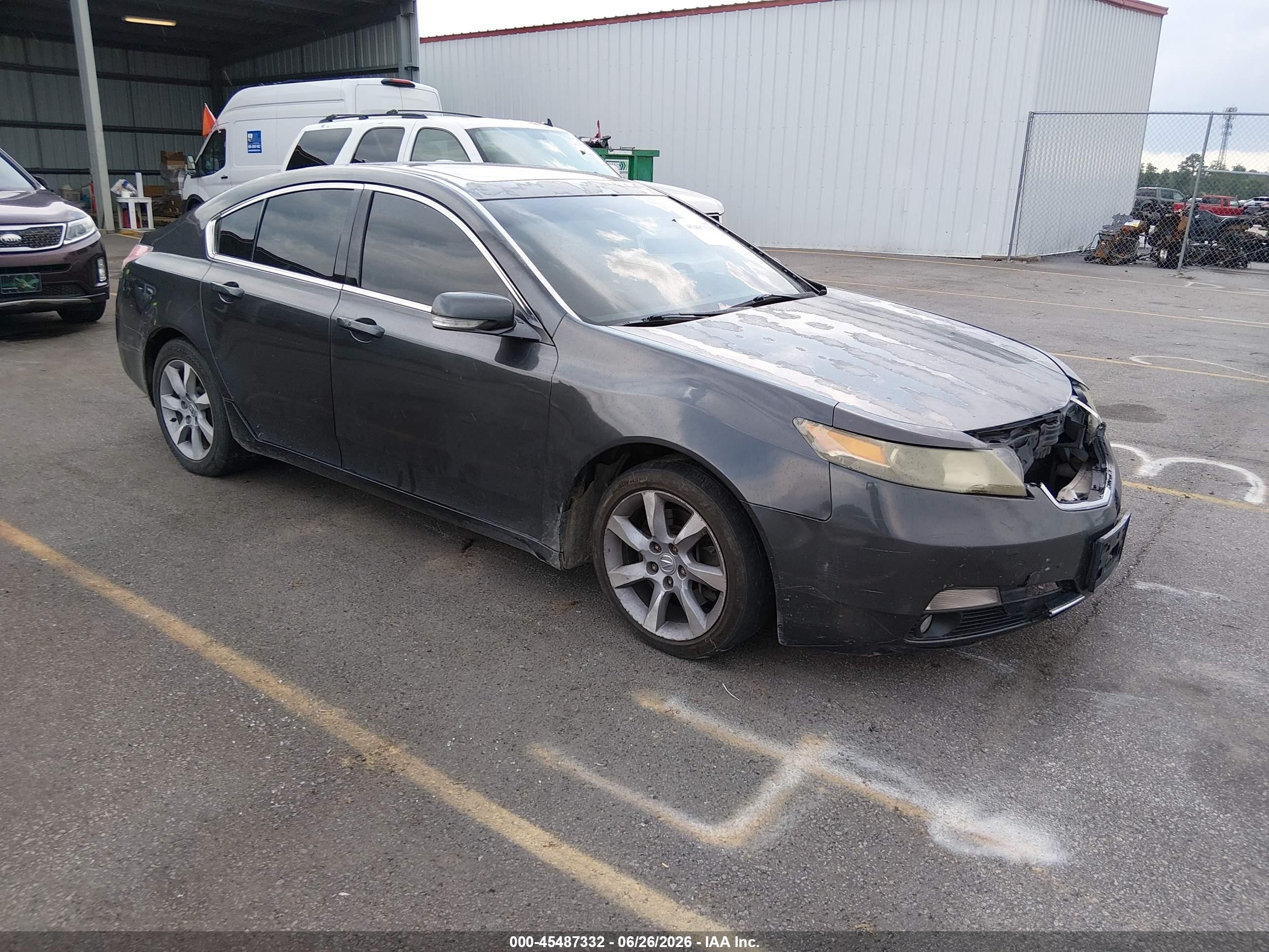 2012 Acura Tl 3.5 Gray vin: 19UUA8F59CA000787