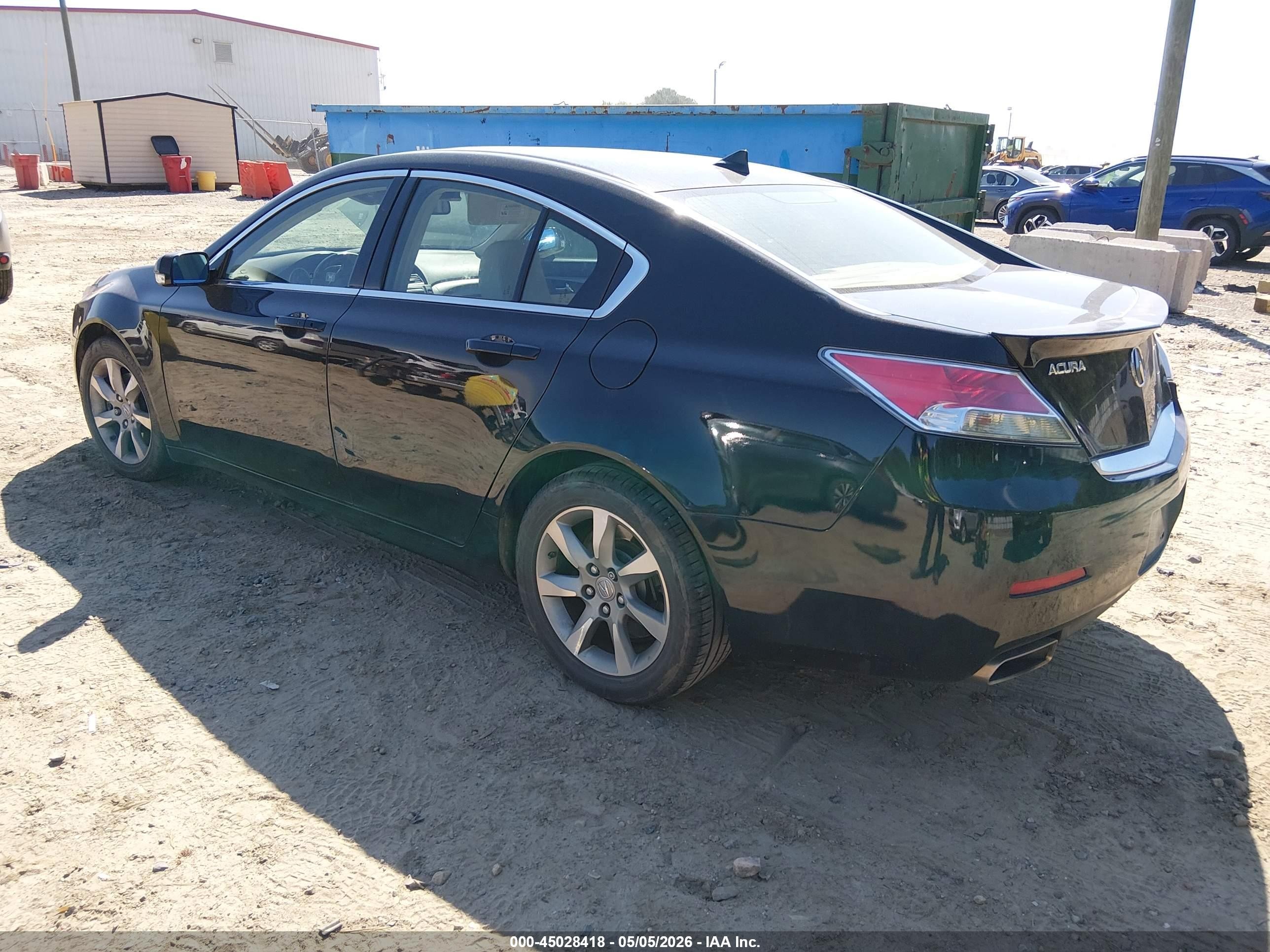 2012 Acura Tl 3.5 Black vin: 19UUA8F59CA006931