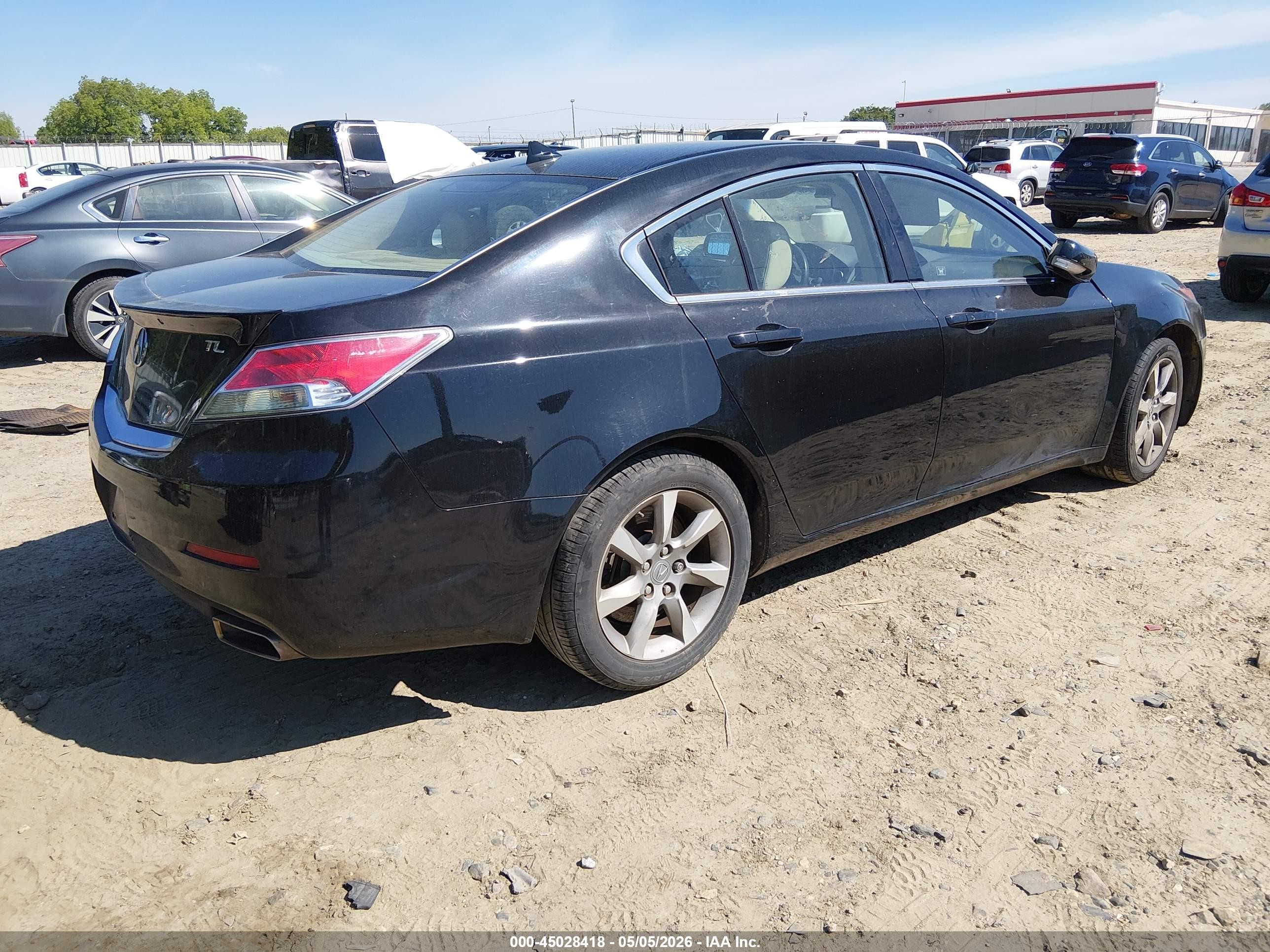 2012 Acura Tl 3.5 Black vin: 19UUA8F59CA006931