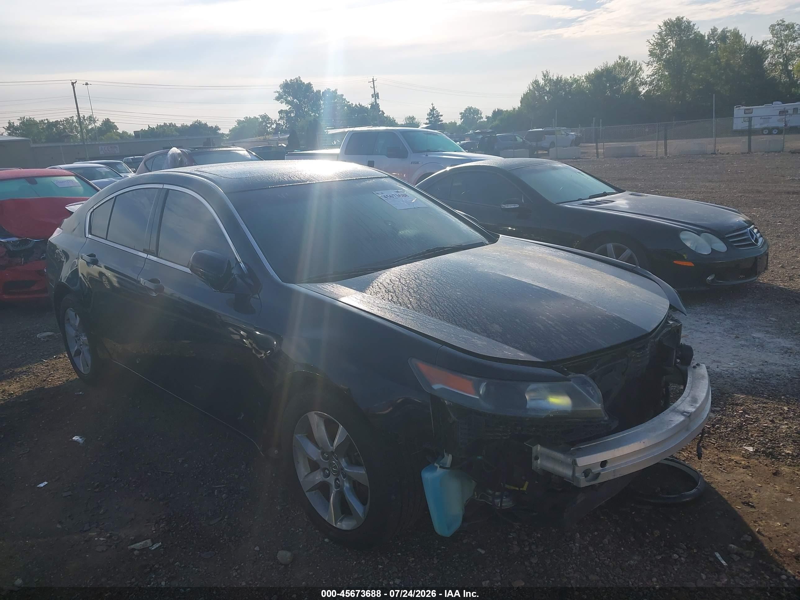 2012 Acura Tl 3.5 Black vin: 19UUA8F59CA014933