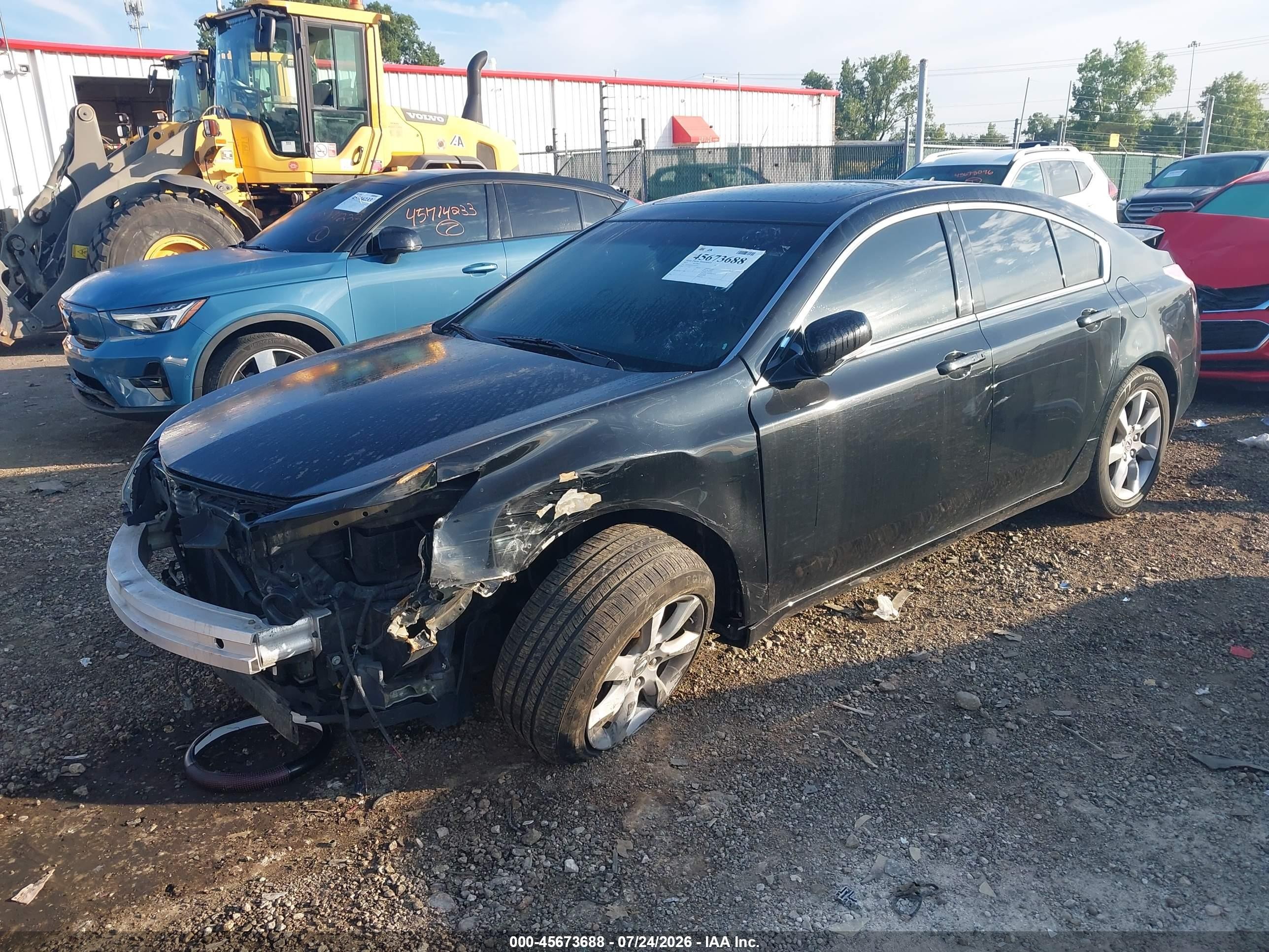 2012 Acura Tl 3.5 Black vin: 19UUA8F59CA014933