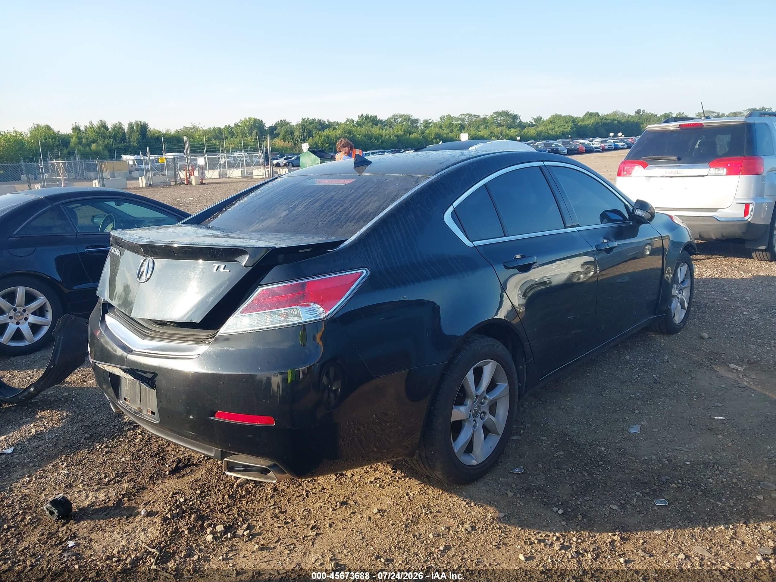 2012 Acura Tl 3.5 Black vin: 19UUA8F59CA014933