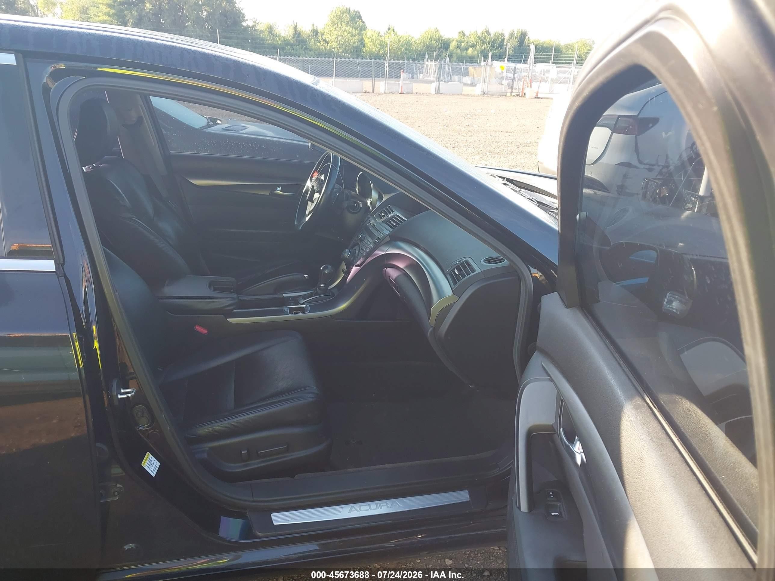 2012 Acura Tl 3.5 Black vin: 19UUA8F59CA014933