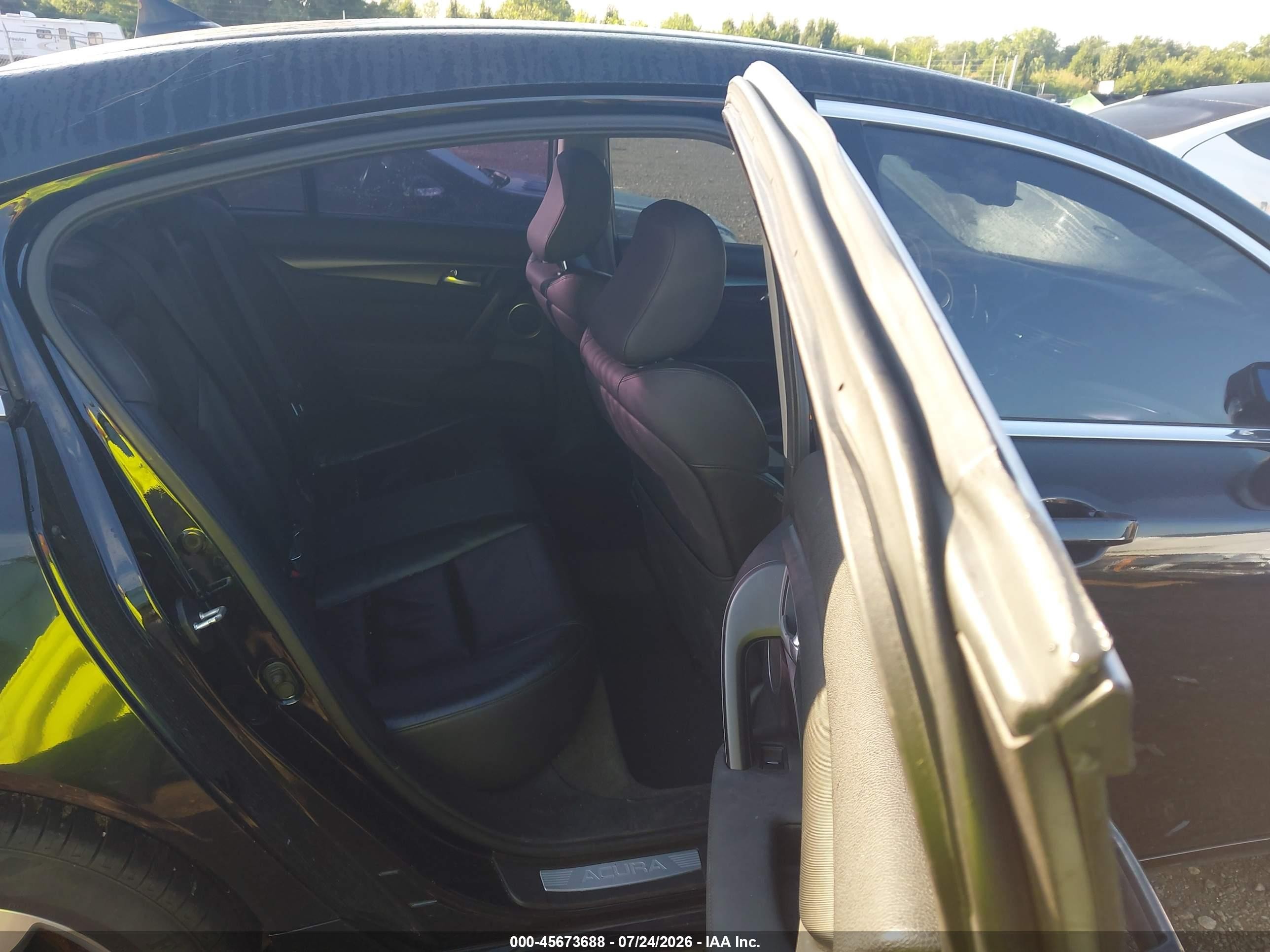 2012 Acura Tl 3.5 Black vin: 19UUA8F59CA014933