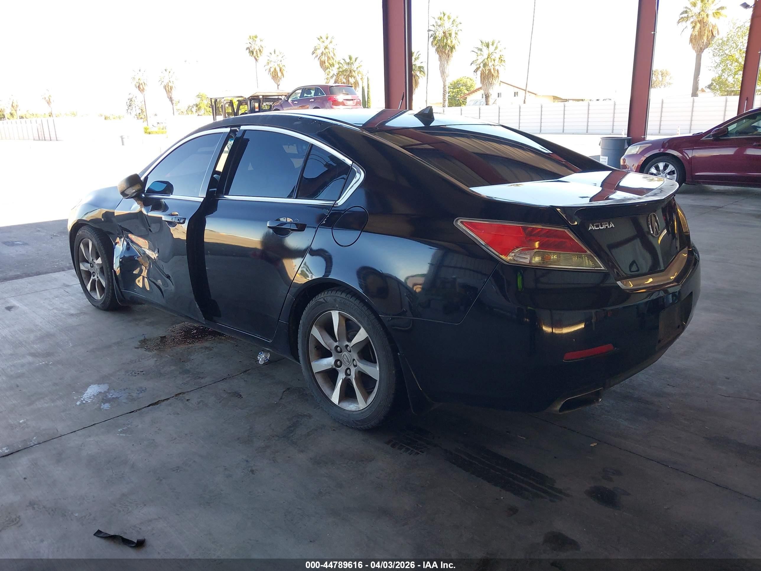 2012 Acura Tl 3.5 Черный vin: 19UUA8F59CA025320
