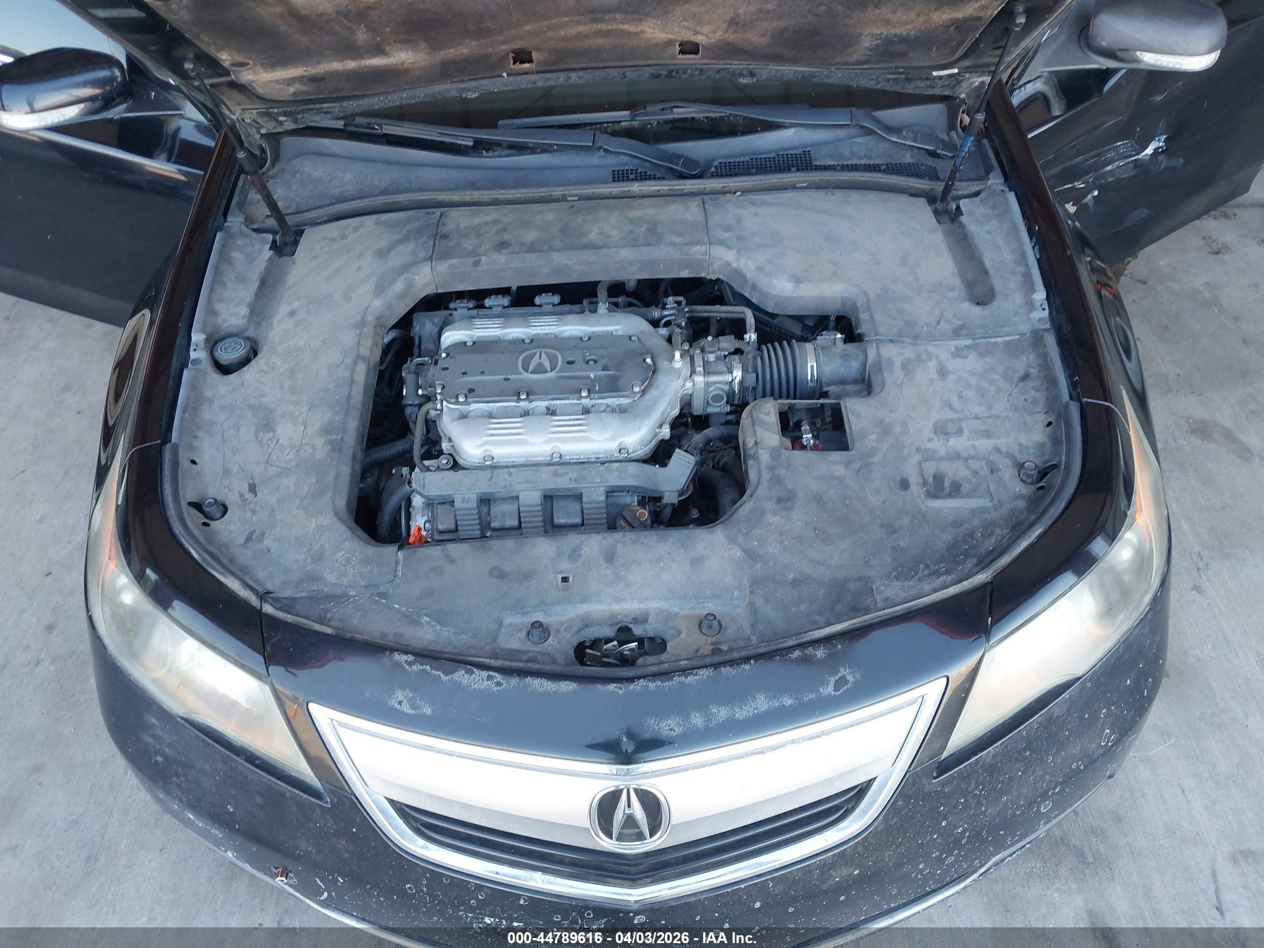 2012 Acura Tl 3.5 Черный vin: 19UUA8F59CA025320