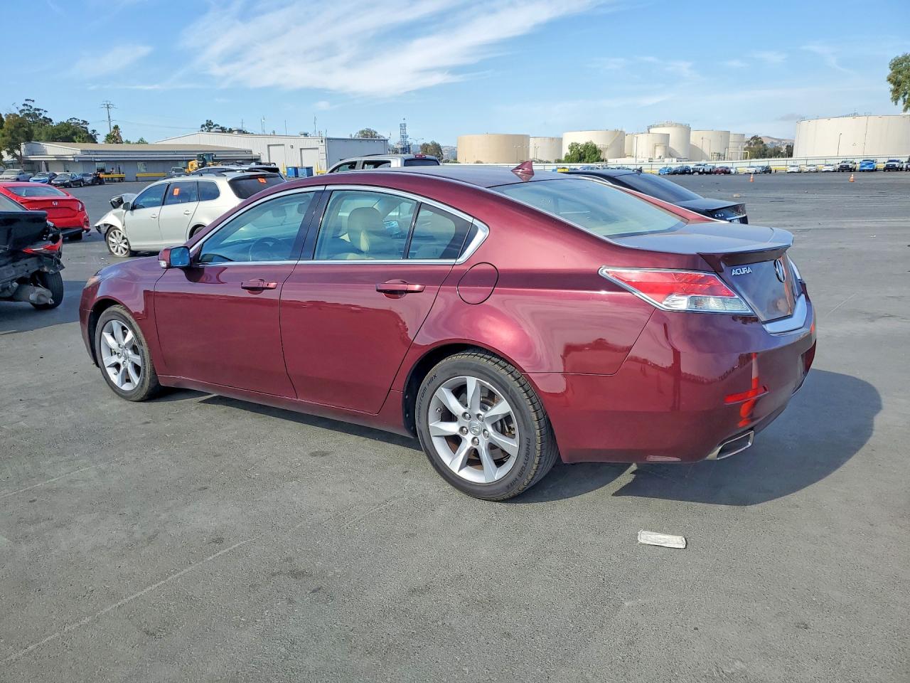2012 Acura Tl Бордовый vin: 19UUA8F59CA027312
