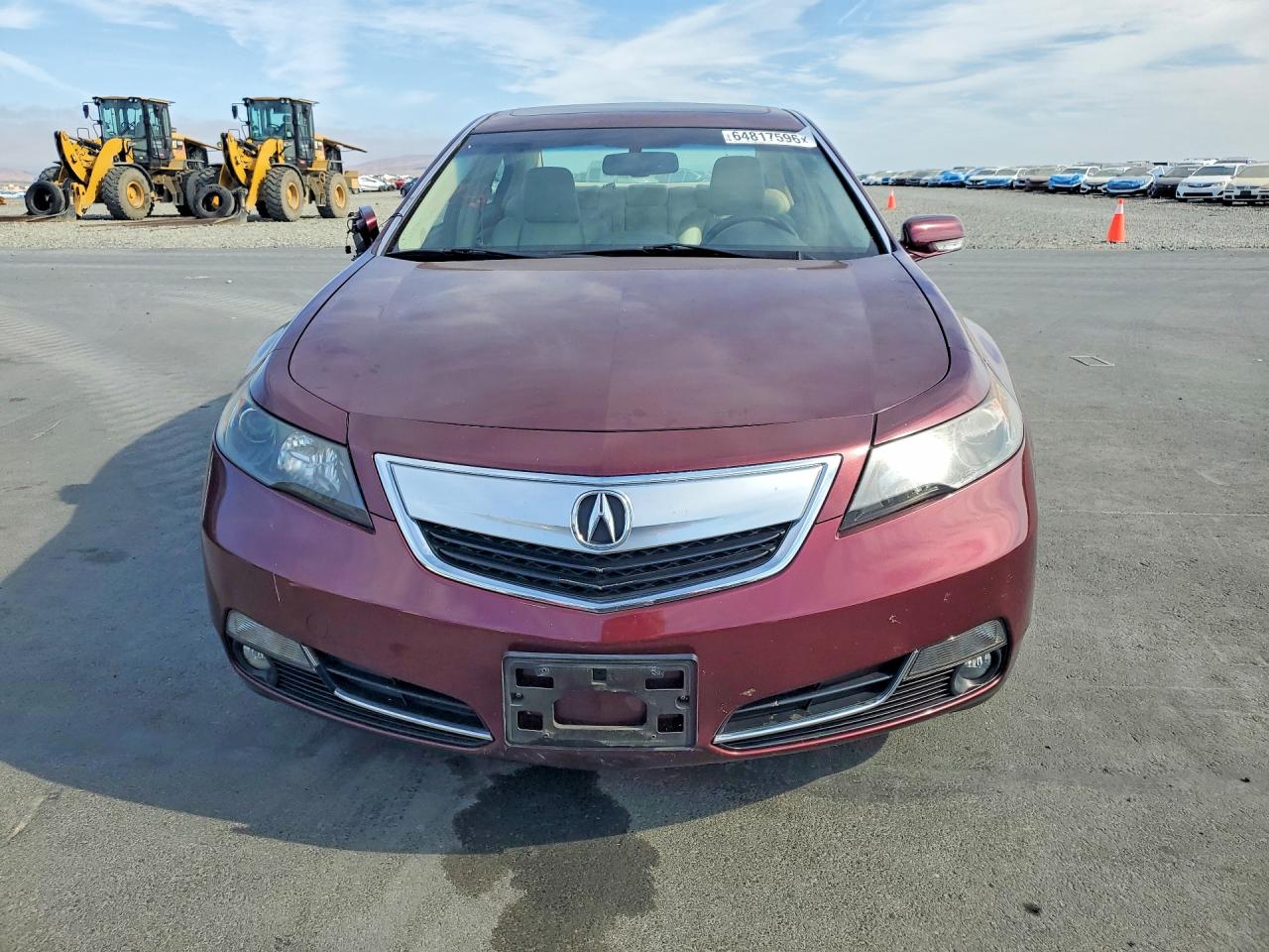 2012 Acura Tl Бордовый vin: 19UUA8F59CA027312