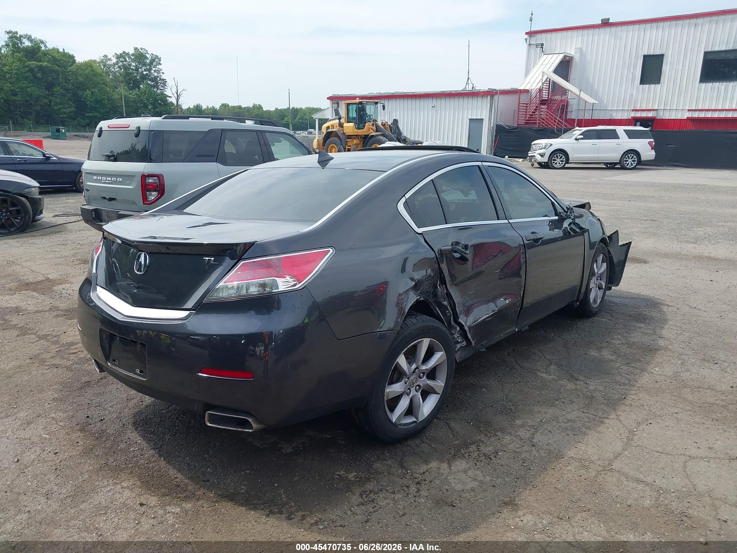 2013 Acura Tl 3.5 Gray vin: 19UUA8F59DA006218