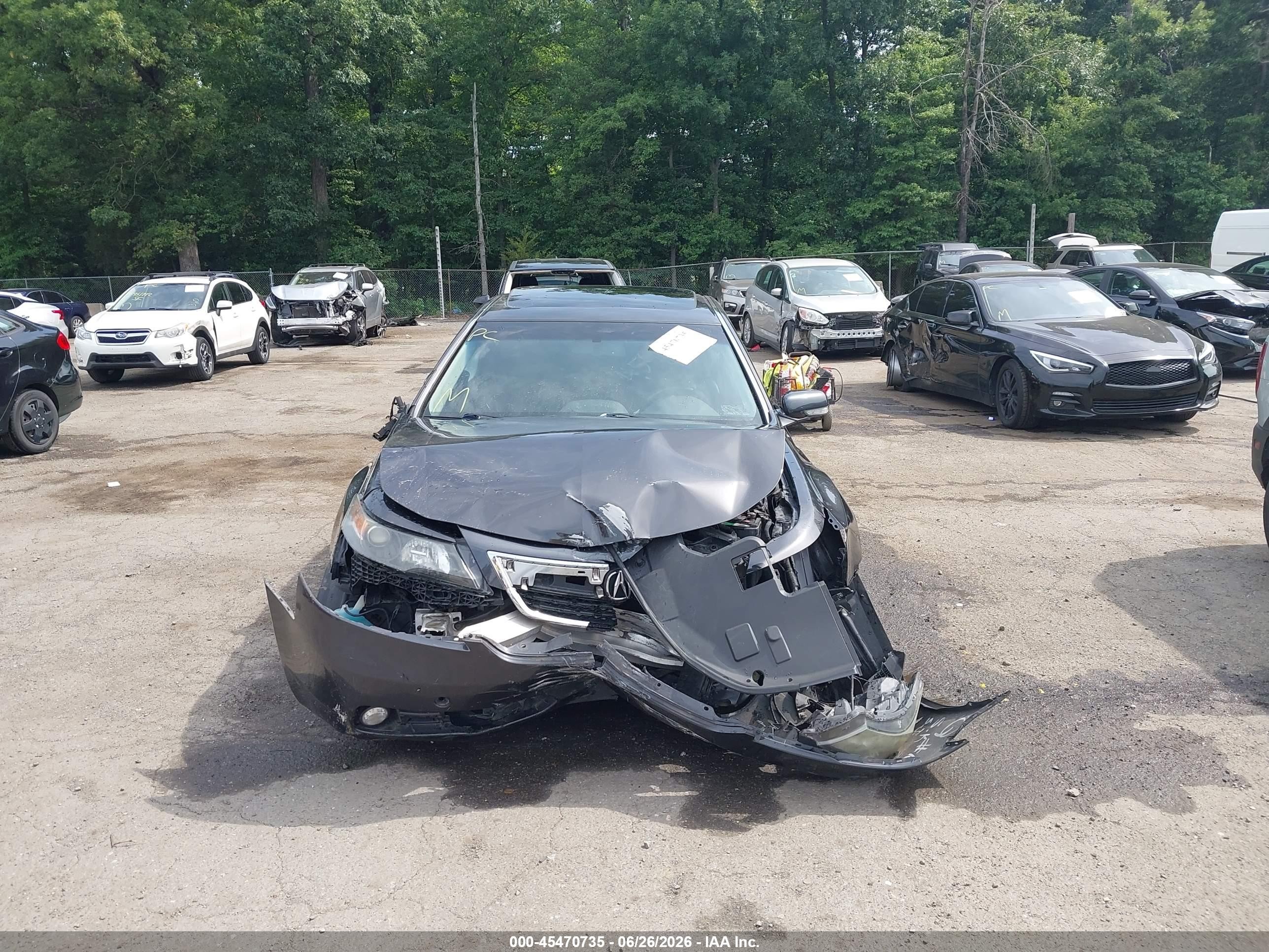 2013 Acura Tl 3.5 Gray vin: 19UUA8F59DA006218