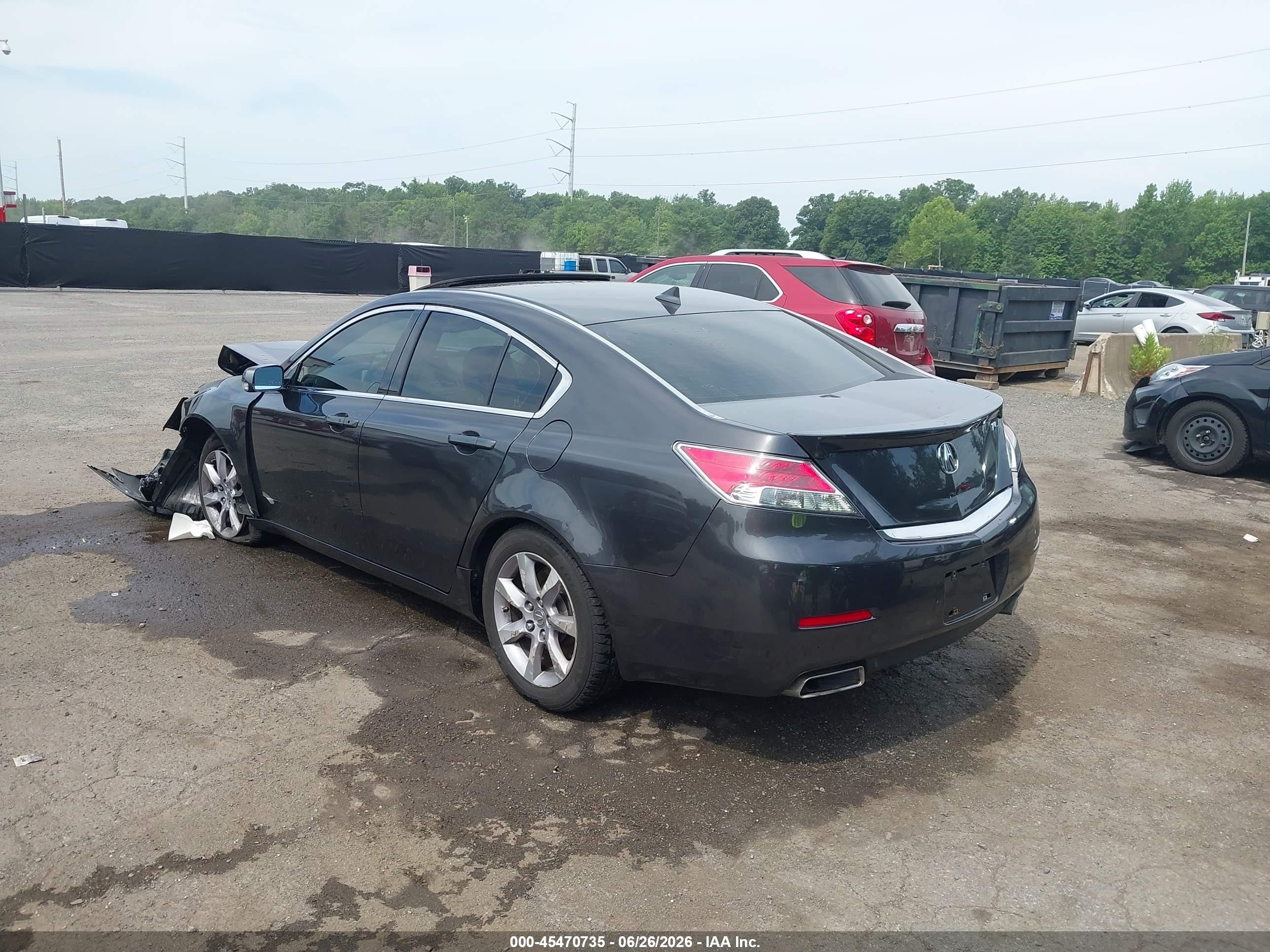 2013 Acura Tl 3.5 Gray vin: 19UUA8F59DA006218