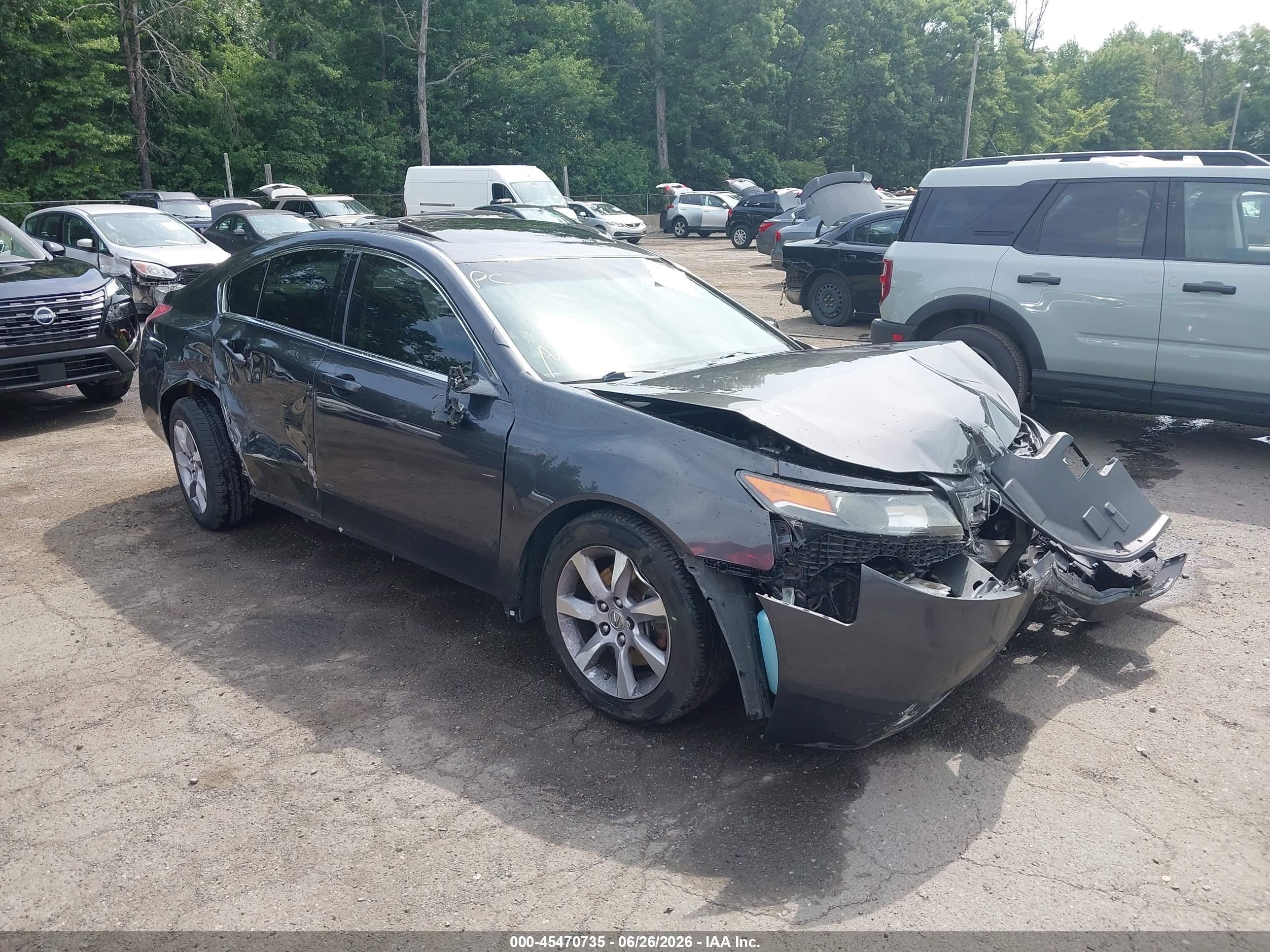 2013 Acura Tl 3.5 Gray vin: 19UUA8F59DA006218