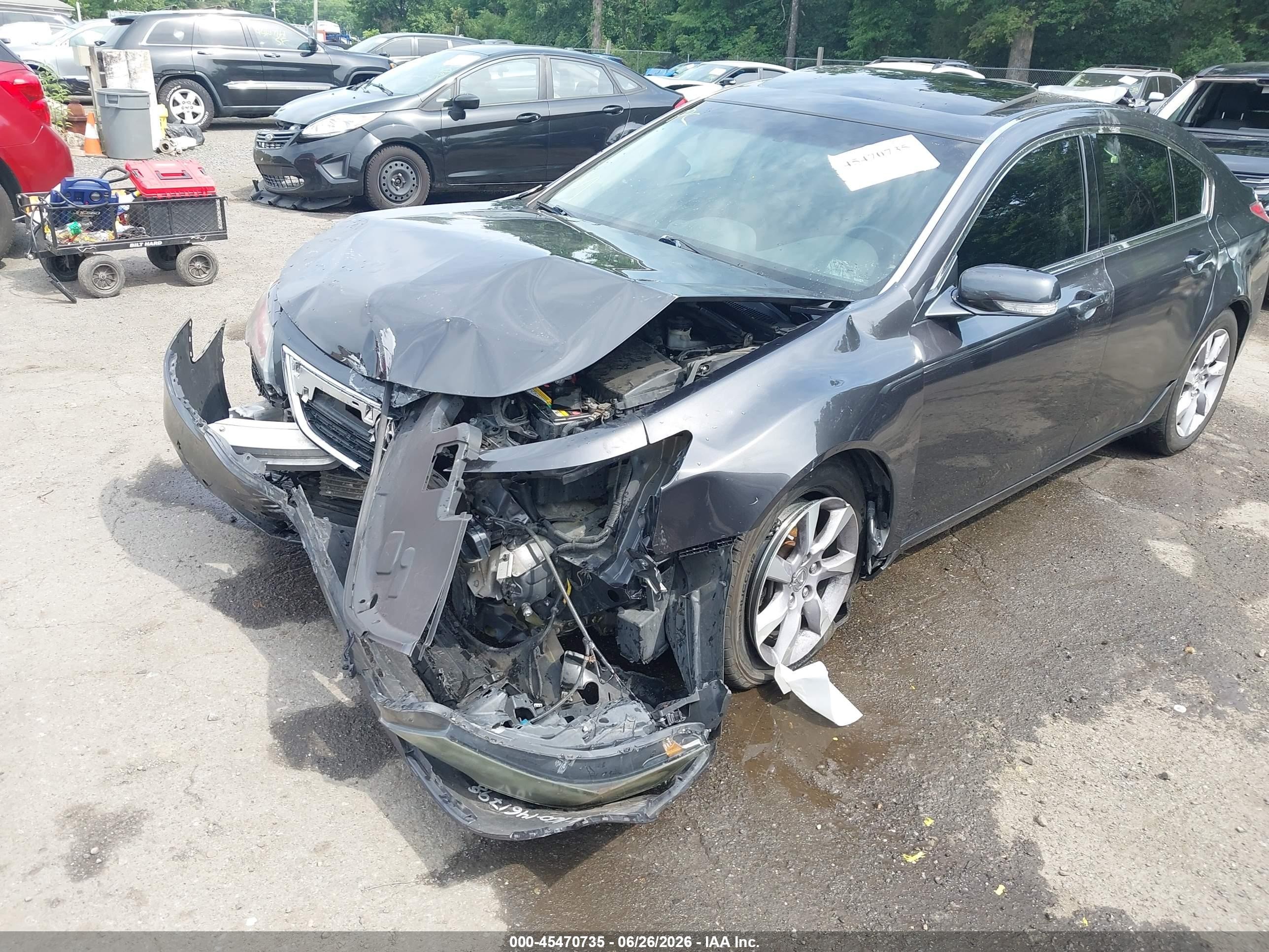 2013 Acura Tl 3.5 Gray vin: 19UUA8F59DA006218