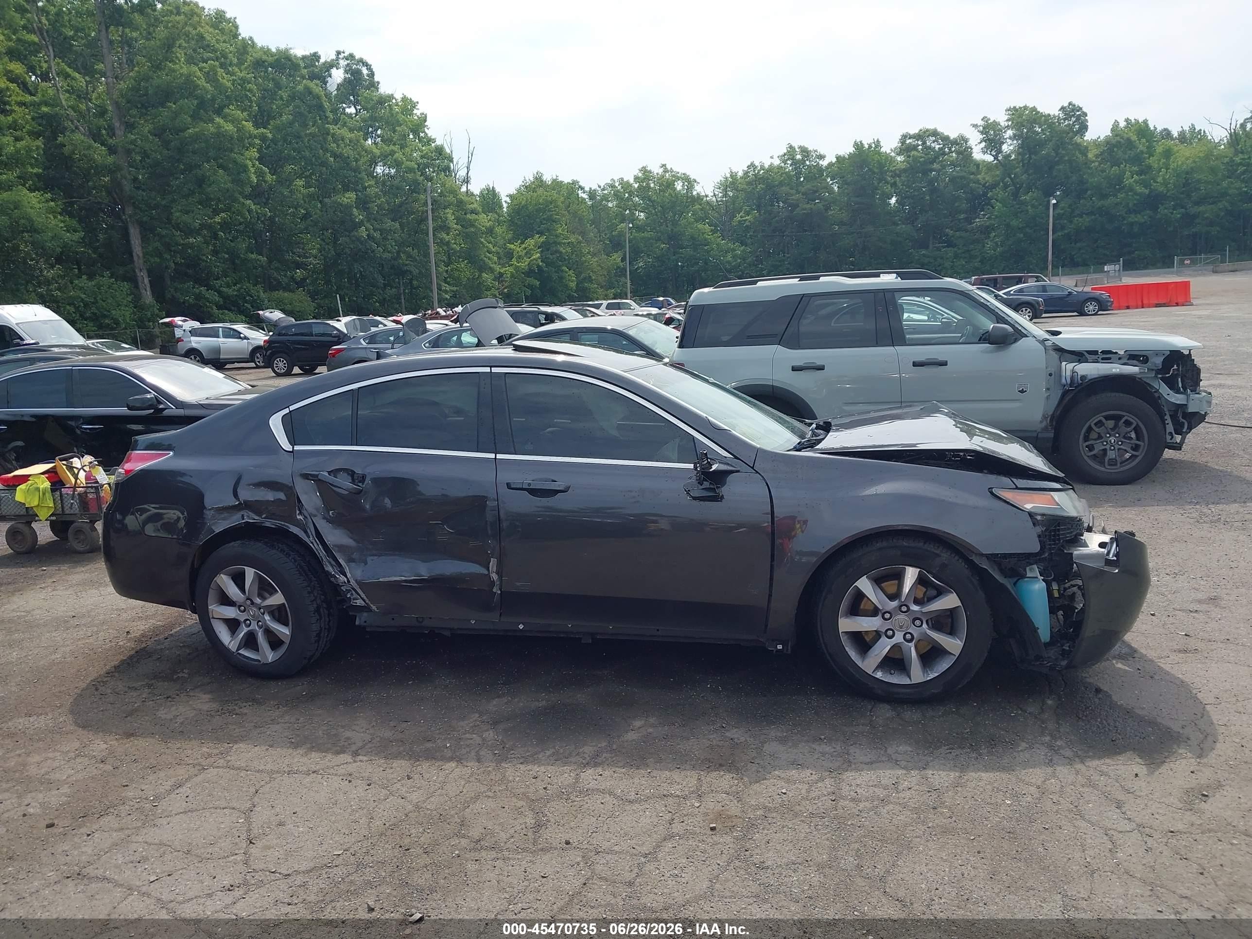2013 Acura Tl 3.5 Gray vin: 19UUA8F59DA006218