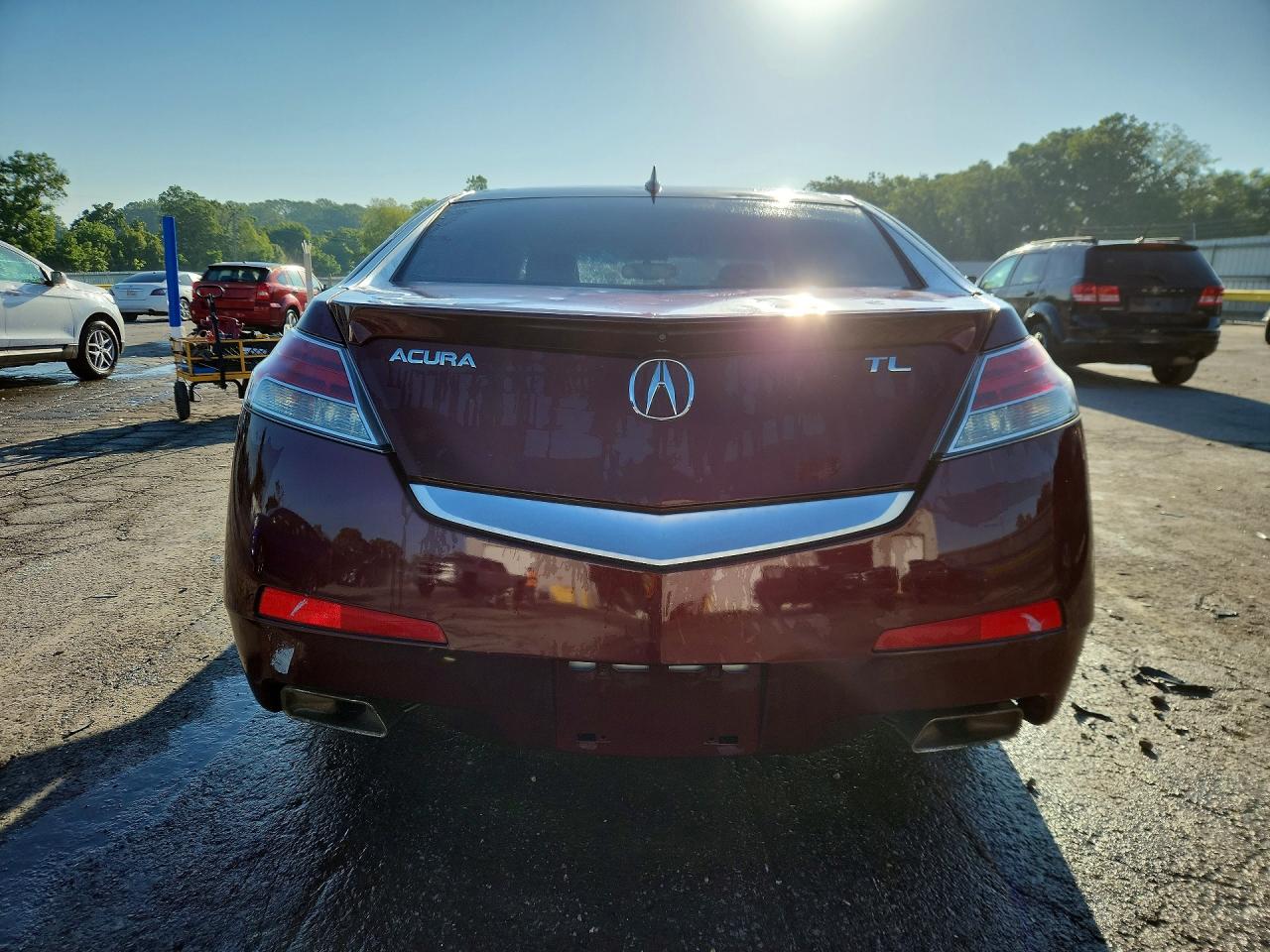 2010 Acura Tl Maroon vin: 19UUA8F5XAA004876