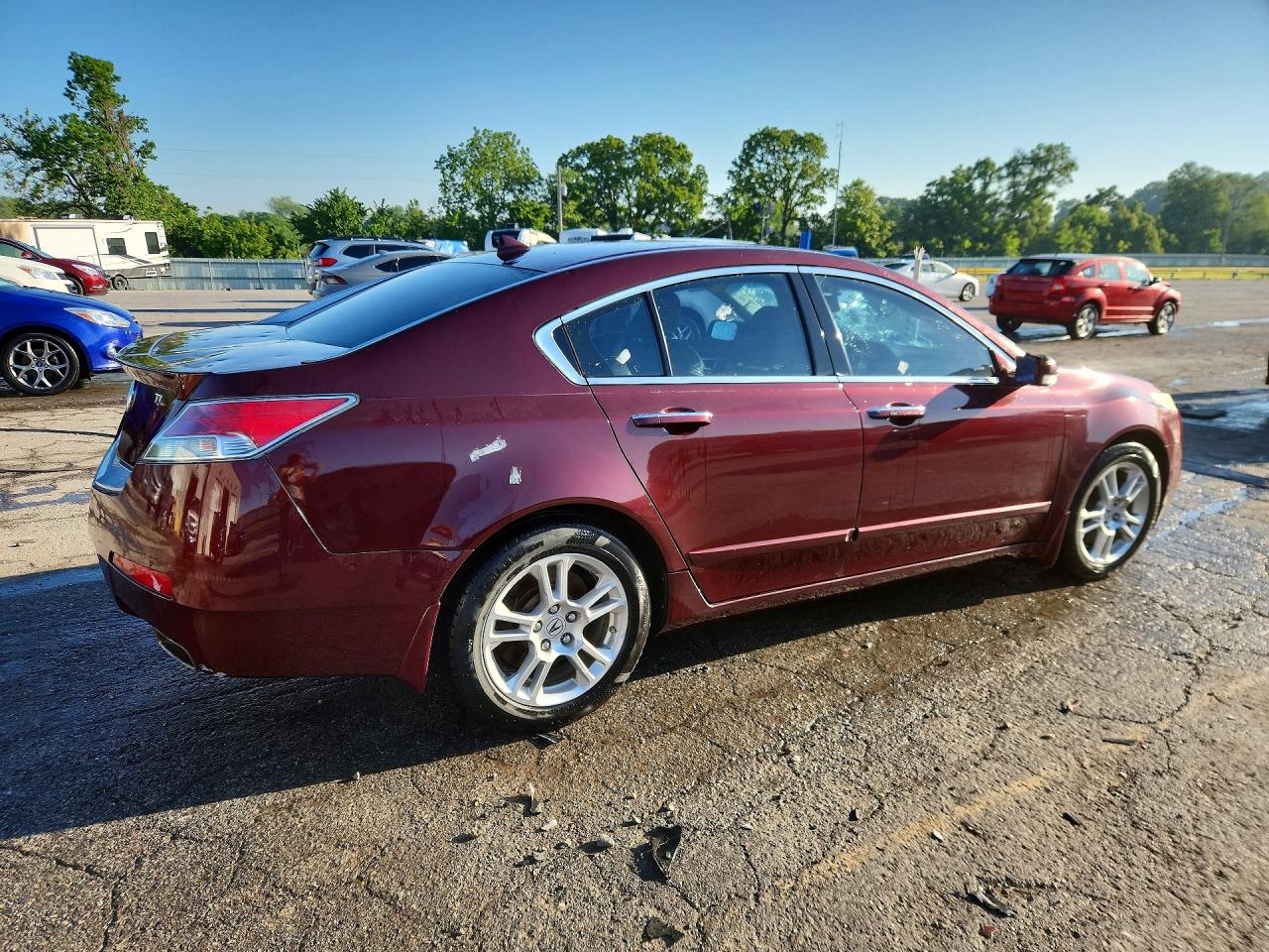 2010 Acura Tl Maroon vin: 19UUA8F5XAA004876