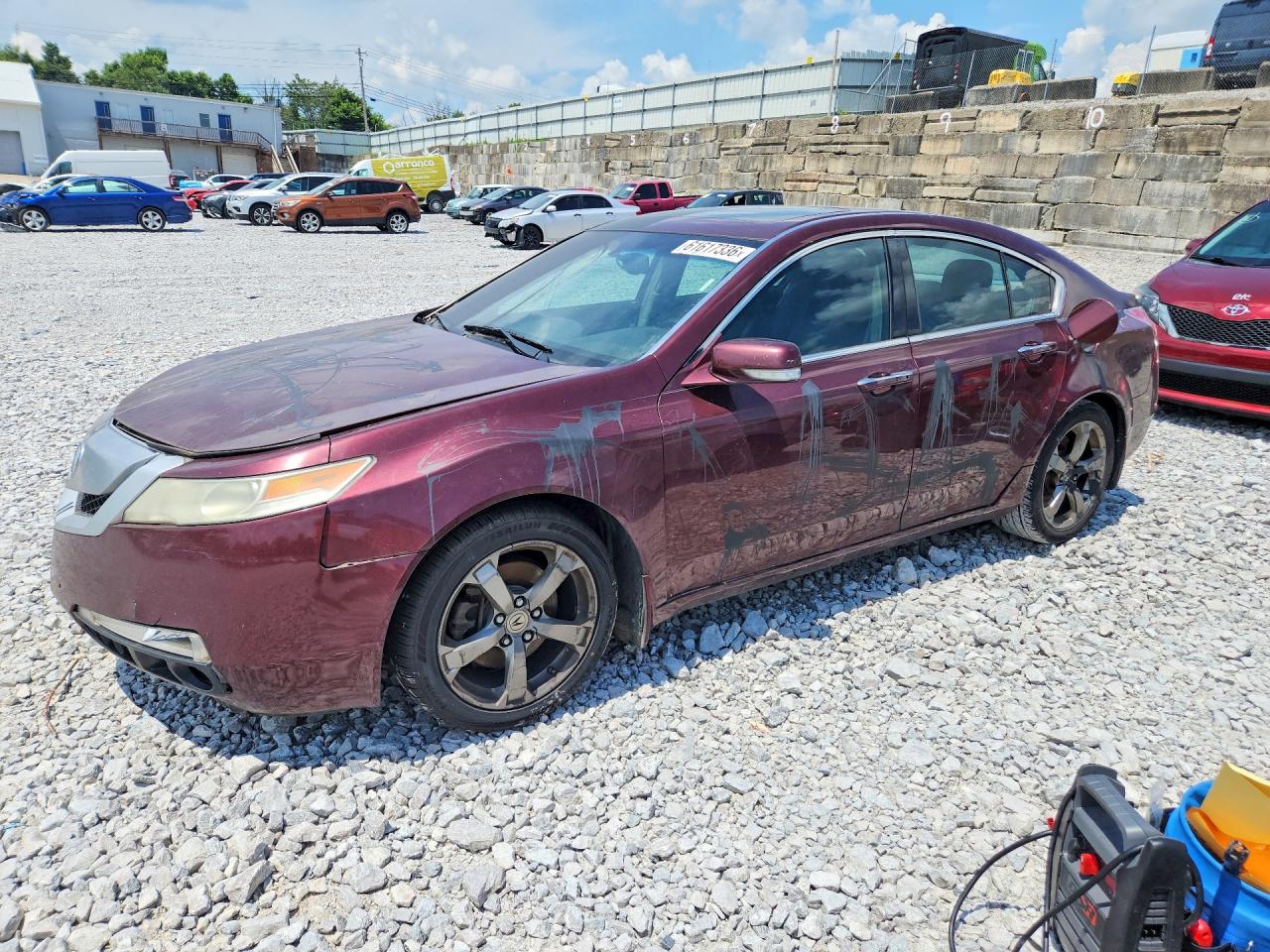 2010 Acura Tl Burgundy vin: 19UUA8F5XAA019183