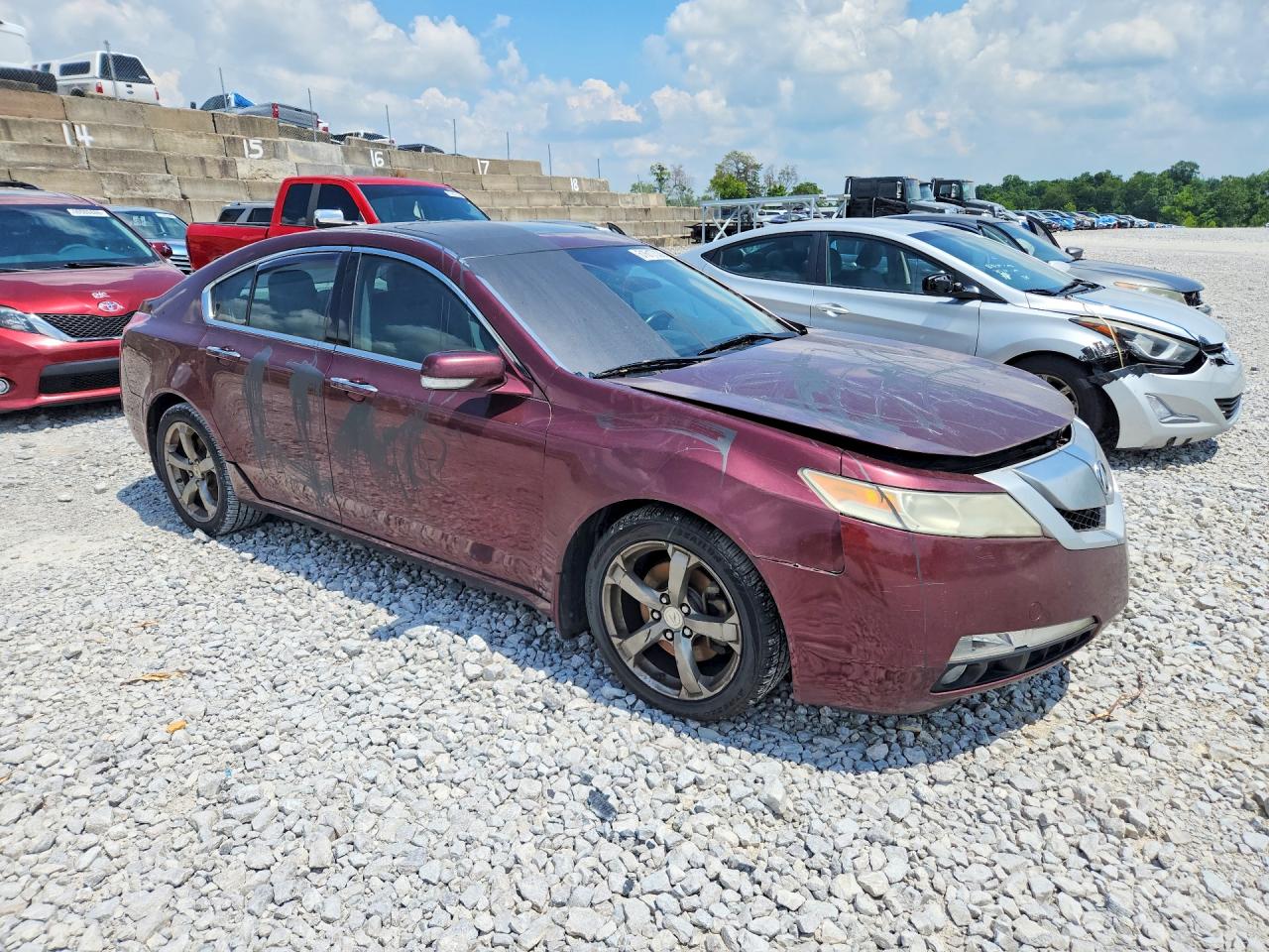2010 Acura Tl Burgundy vin: 19UUA8F5XAA019183