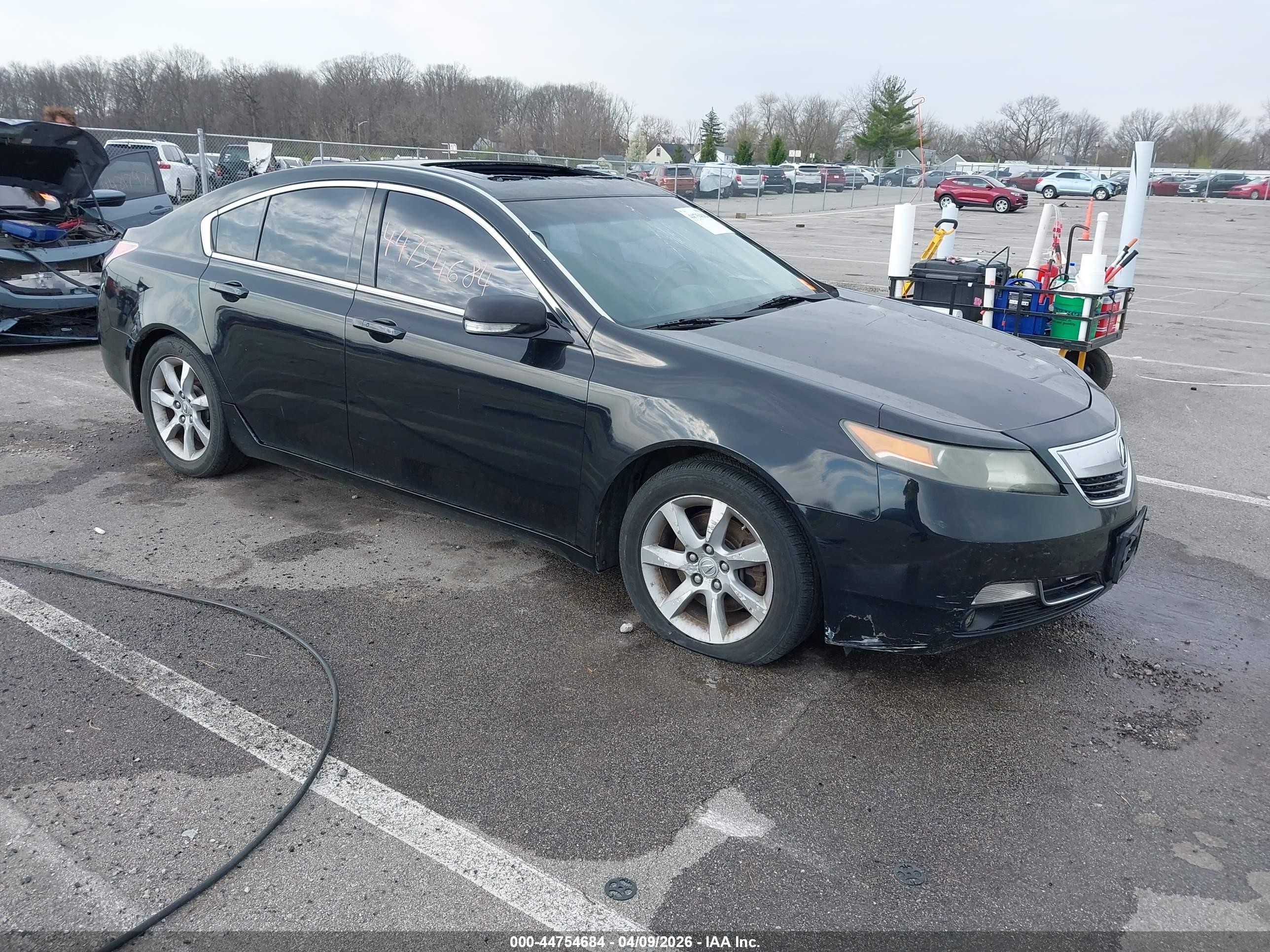 2012 Acura Tl 3.5 Black vin: 19UUA8F5XCA011748