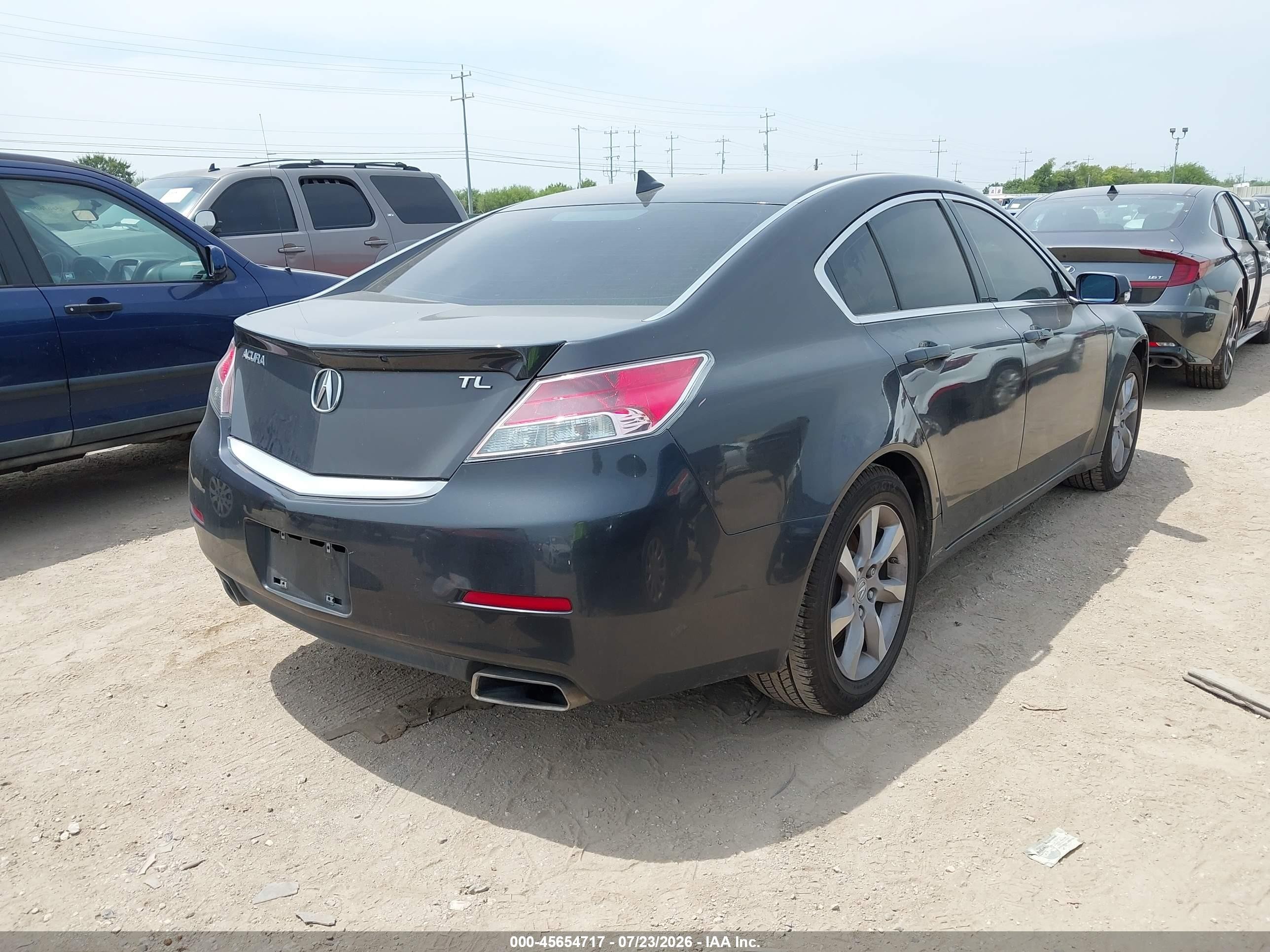 2012 Acura Tl 3.5 Black vin: 19UUA8F5XCA038206
