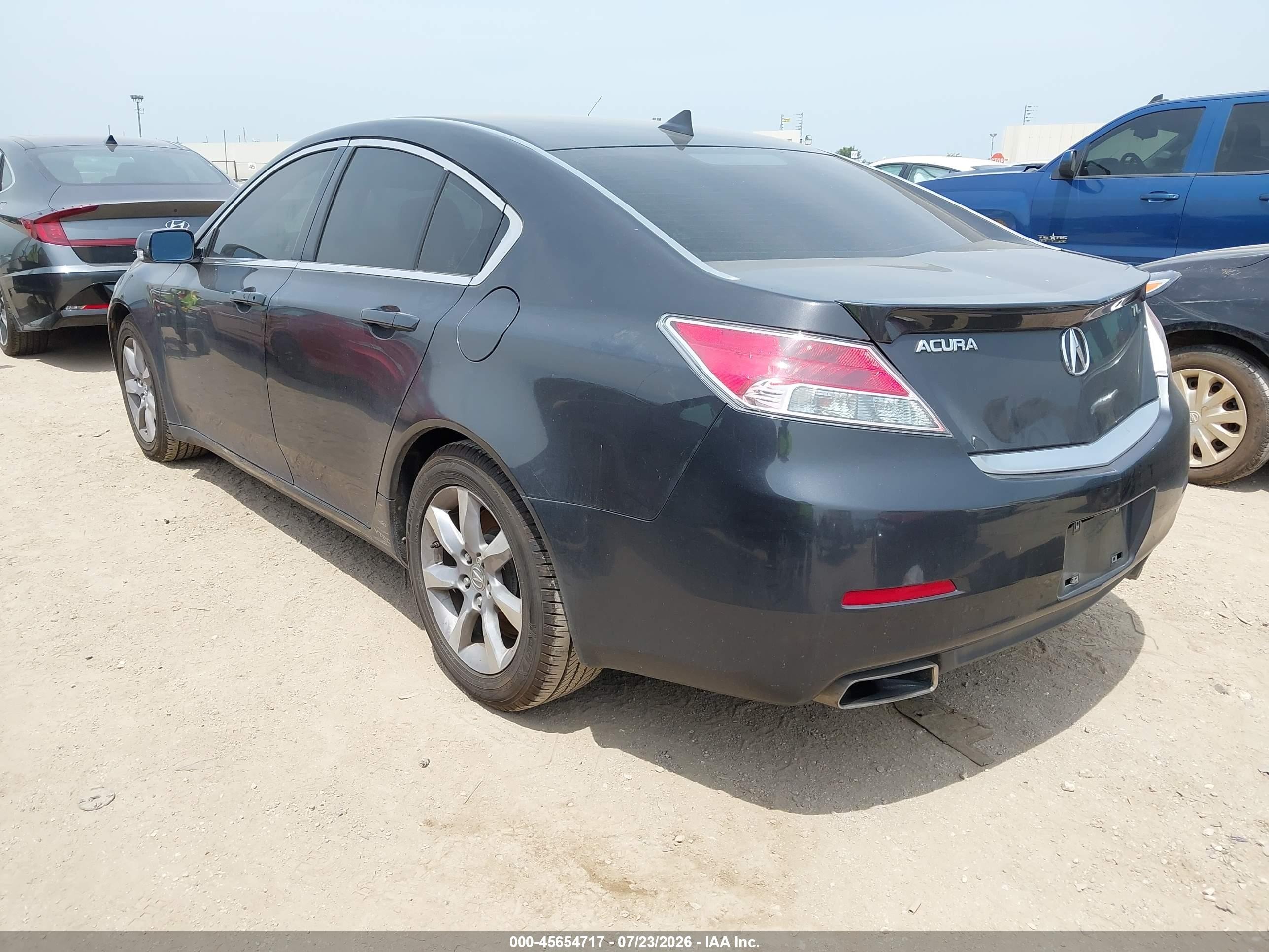 2012 Acura Tl 3.5 Black vin: 19UUA8F5XCA038206