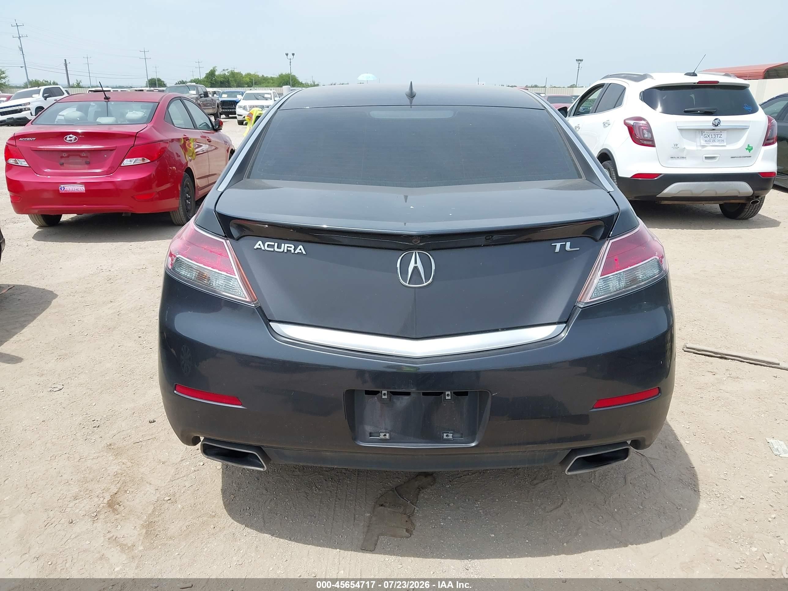 2012 Acura Tl 3.5 Black vin: 19UUA8F5XCA038206