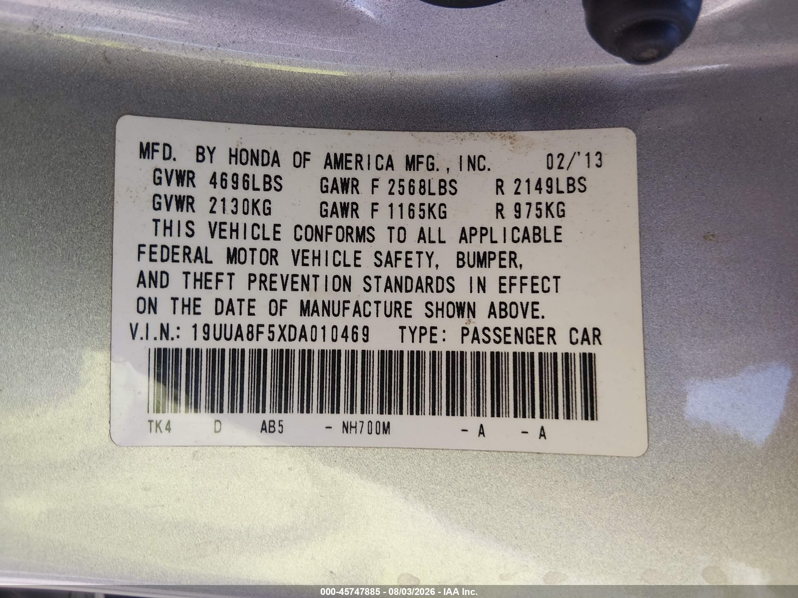 2013 Acura Tl 3.5 Silver vin: 19UUA8F5XDA010469