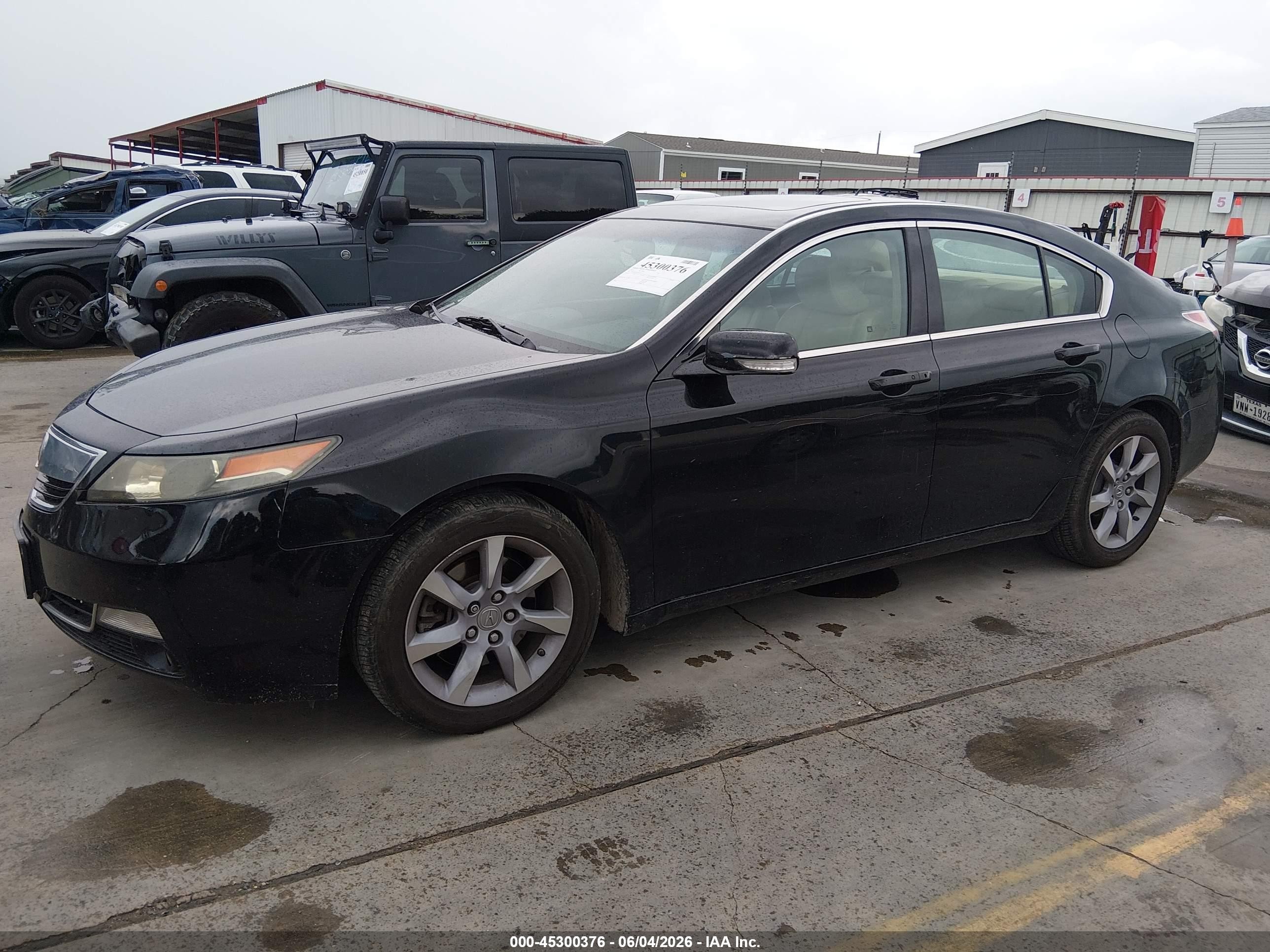 2013 Acura Tl 3.5 Black vin: 19UUA8F5XDA012318