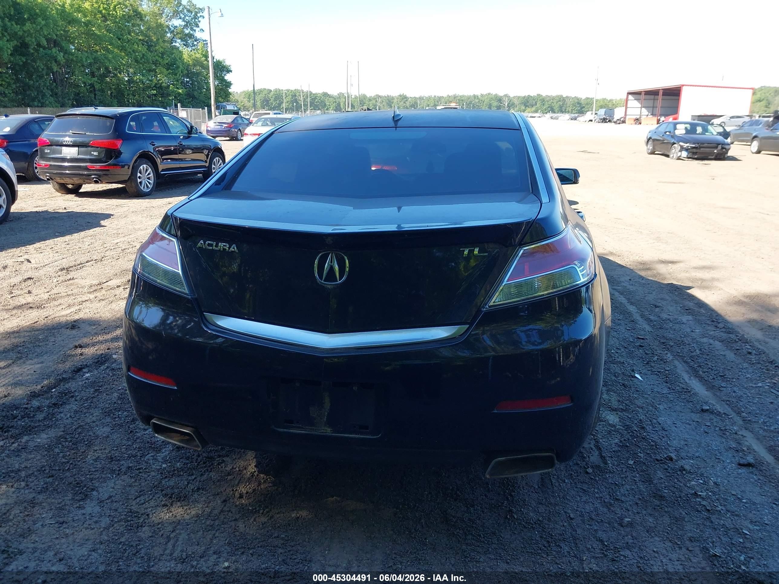 2012 Acura Tl 3.5 Черный vin: 19UUA8F70CA003885