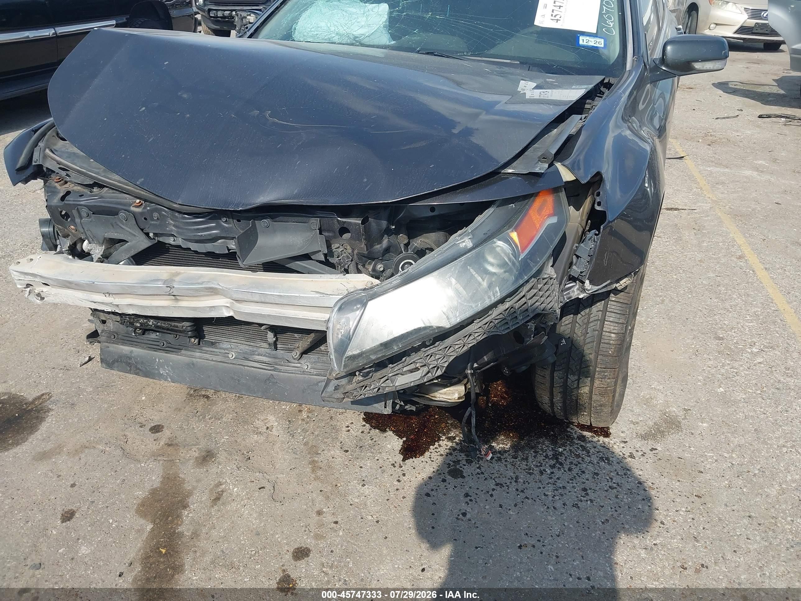 2012 Acura Tl 3.5 Gray vin: 19UUA8F70CA015308