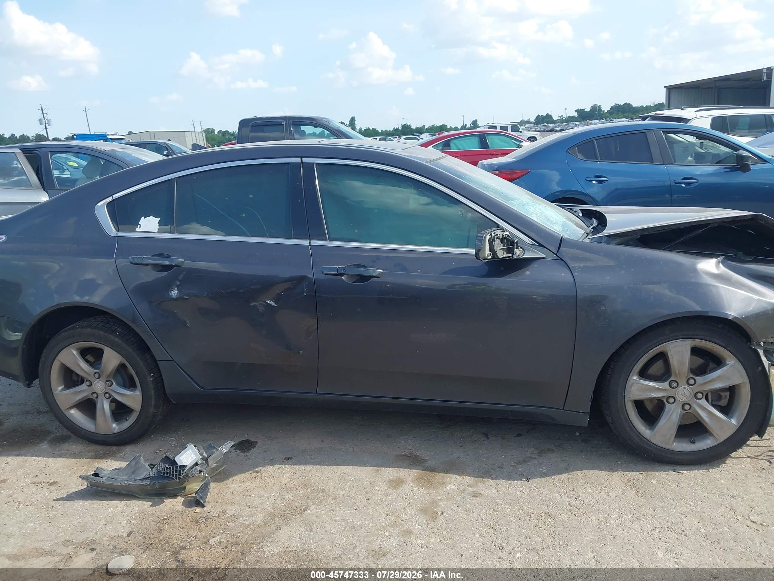2012 Acura Tl 3.5 Gray vin: 19UUA8F70CA015308