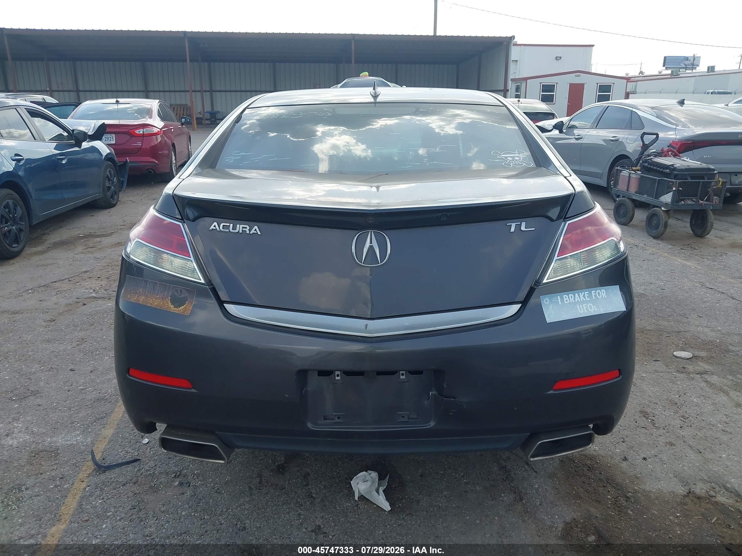 2012 Acura Tl 3.5 Gray vin: 19UUA8F70CA015308