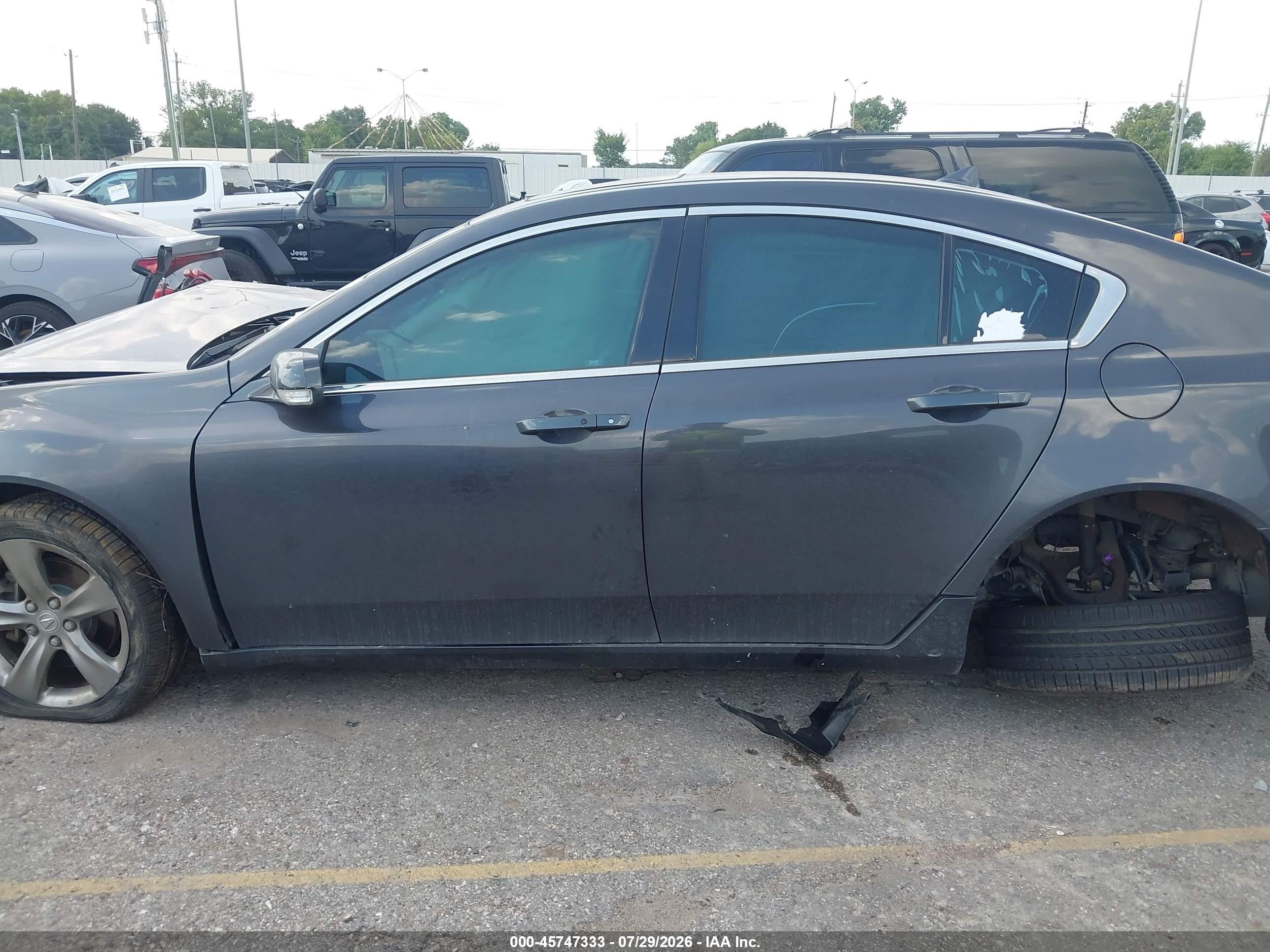 2012 Acura Tl 3.5 Gray vin: 19UUA8F70CA015308