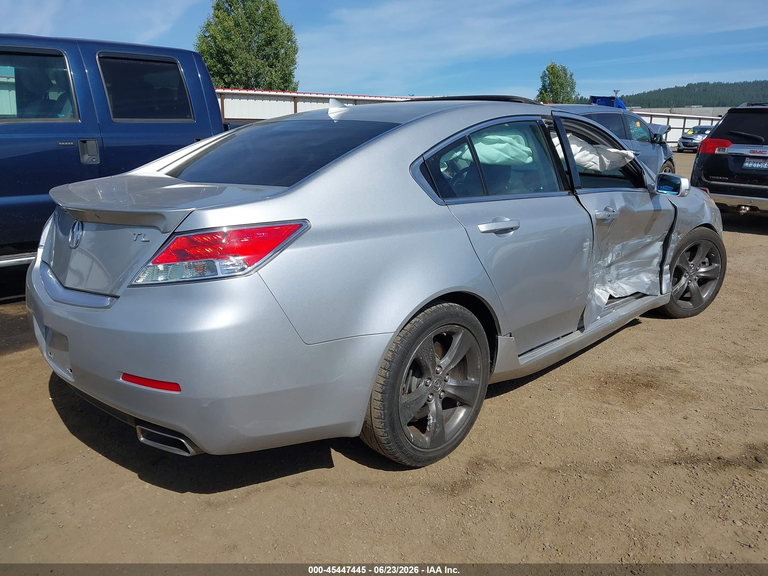 2012 Acura Tl 3.5 Silver vin: 19UUA8F71CA013390