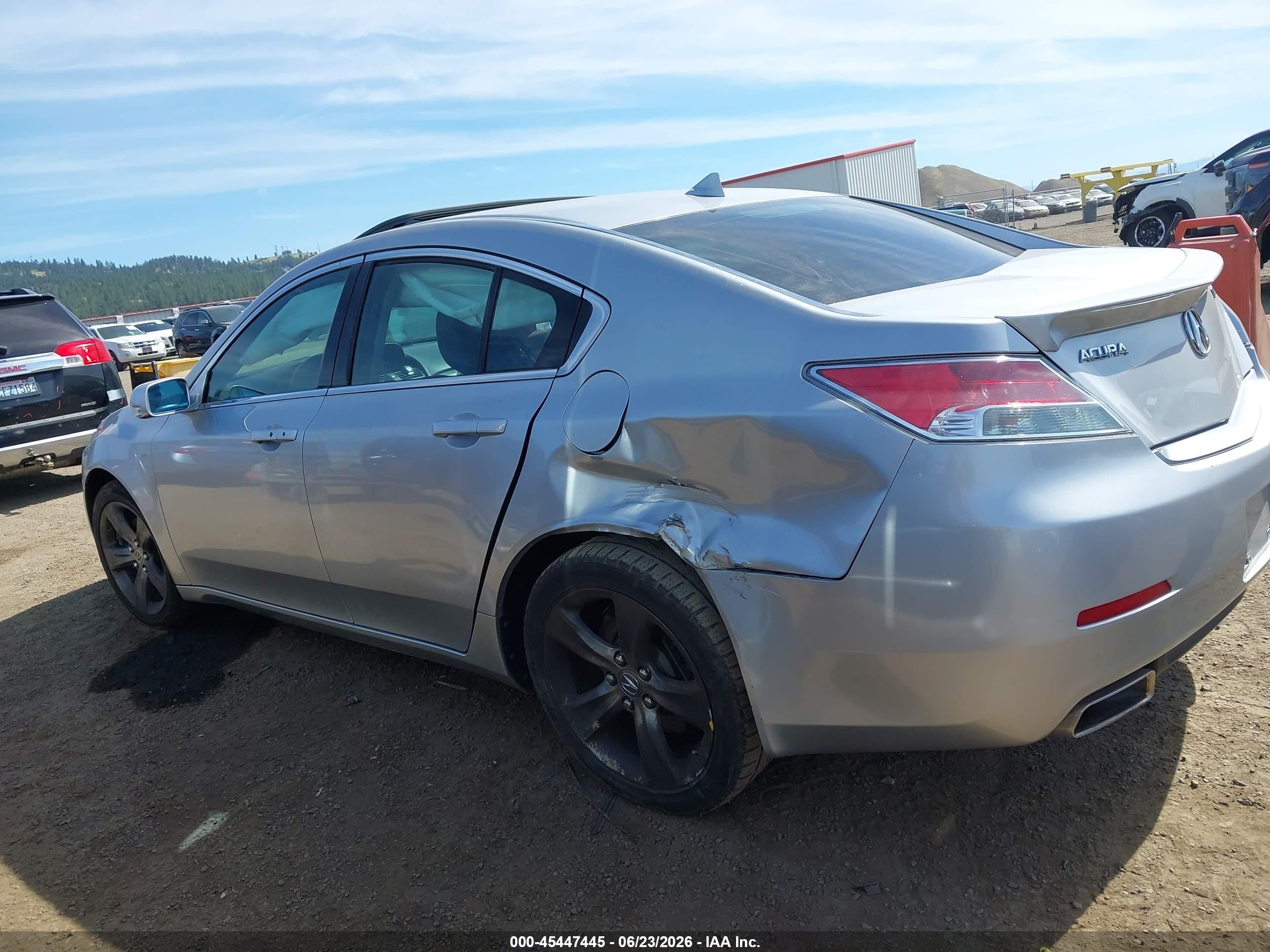 2012 Acura Tl 3.5 Silver vin: 19UUA8F71CA013390