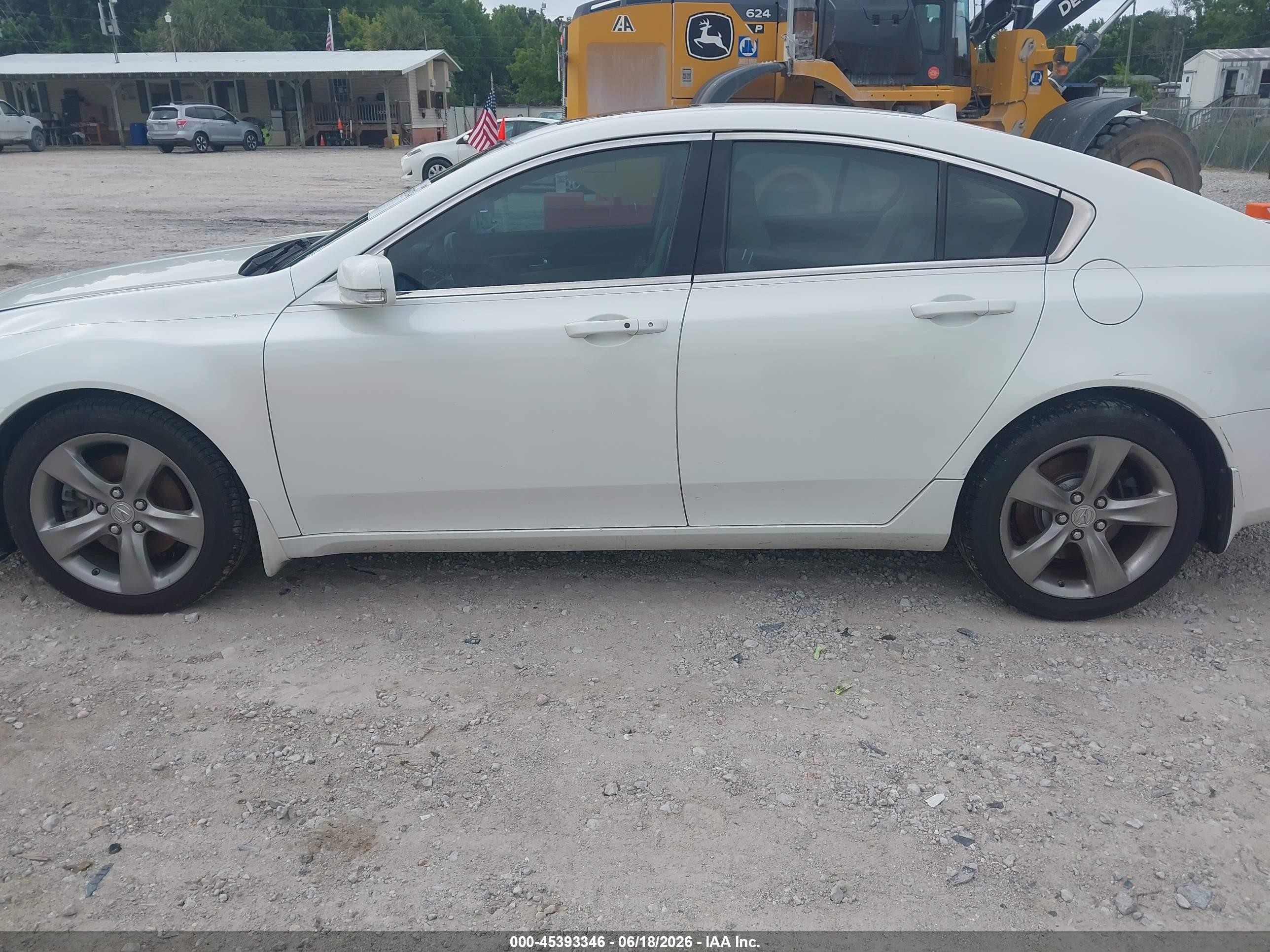 2012 Acura Tl 3.5 White vin: 19UUA8F71CA019321